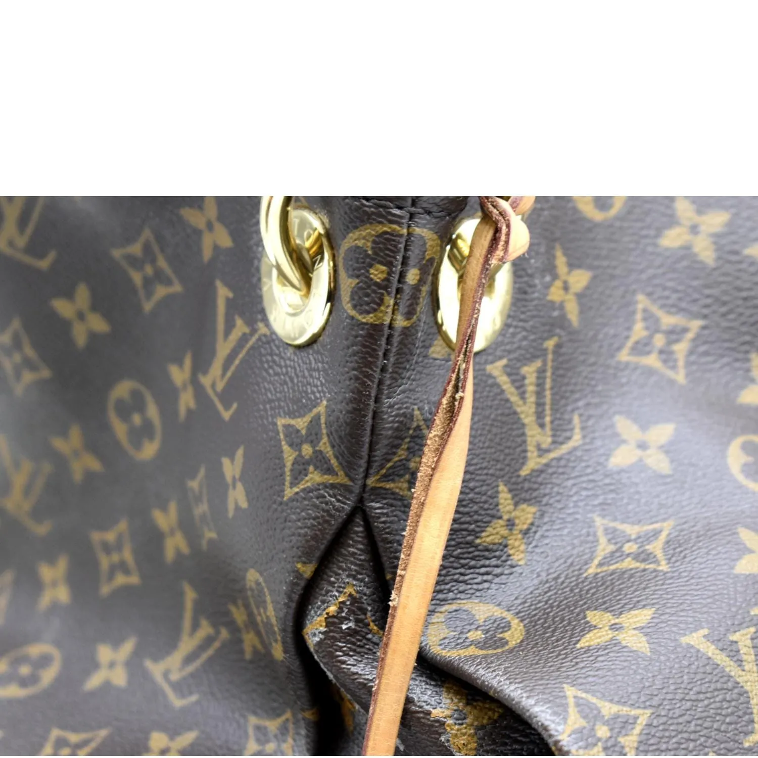 LOUIS VUITTON  Artsy MM Monogram Canvas Hobo Bag Brown