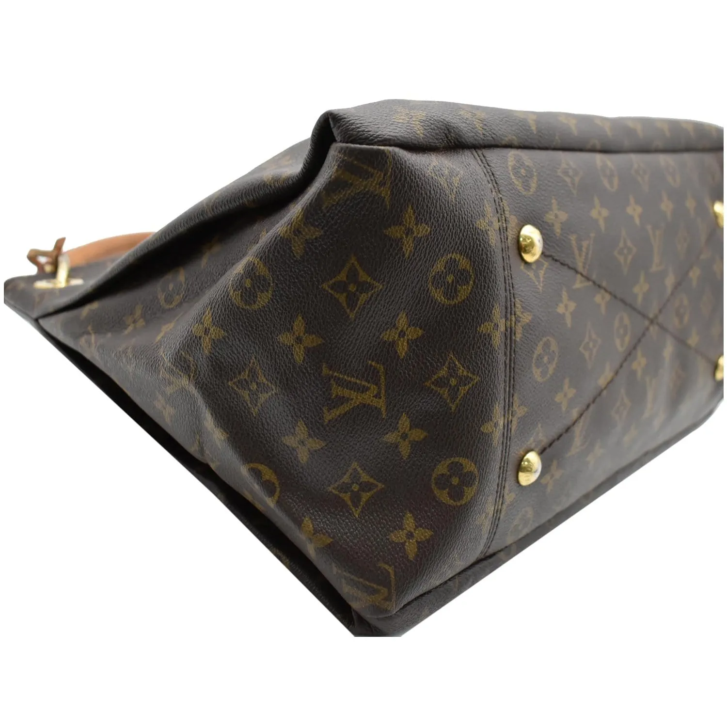 LOUIS VUITTON Artsy MM Monogram Canvas Hobo Bag Brown