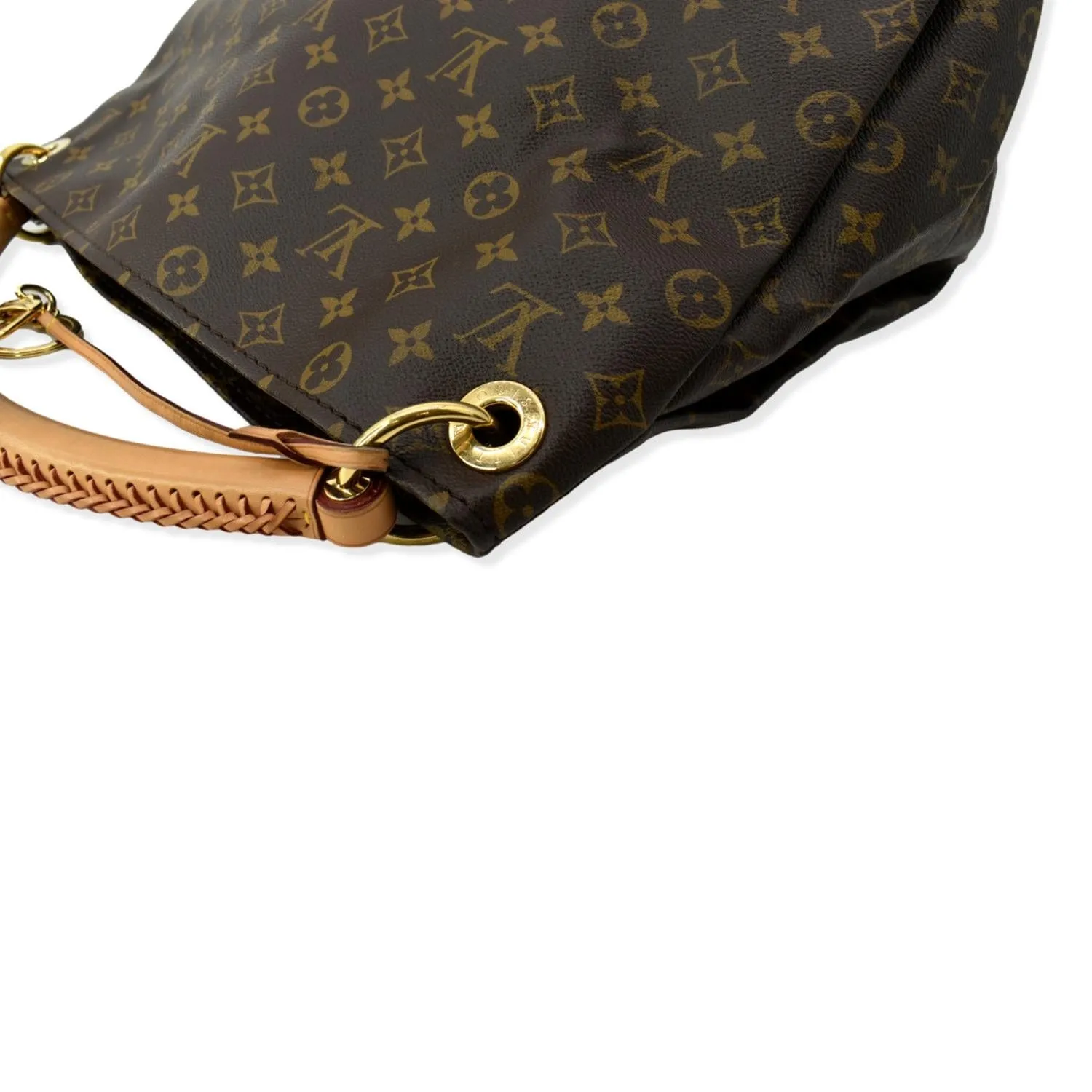 LOUIS VUITTON  Artsy MM Monogram Canvas Hobo Bag Brown