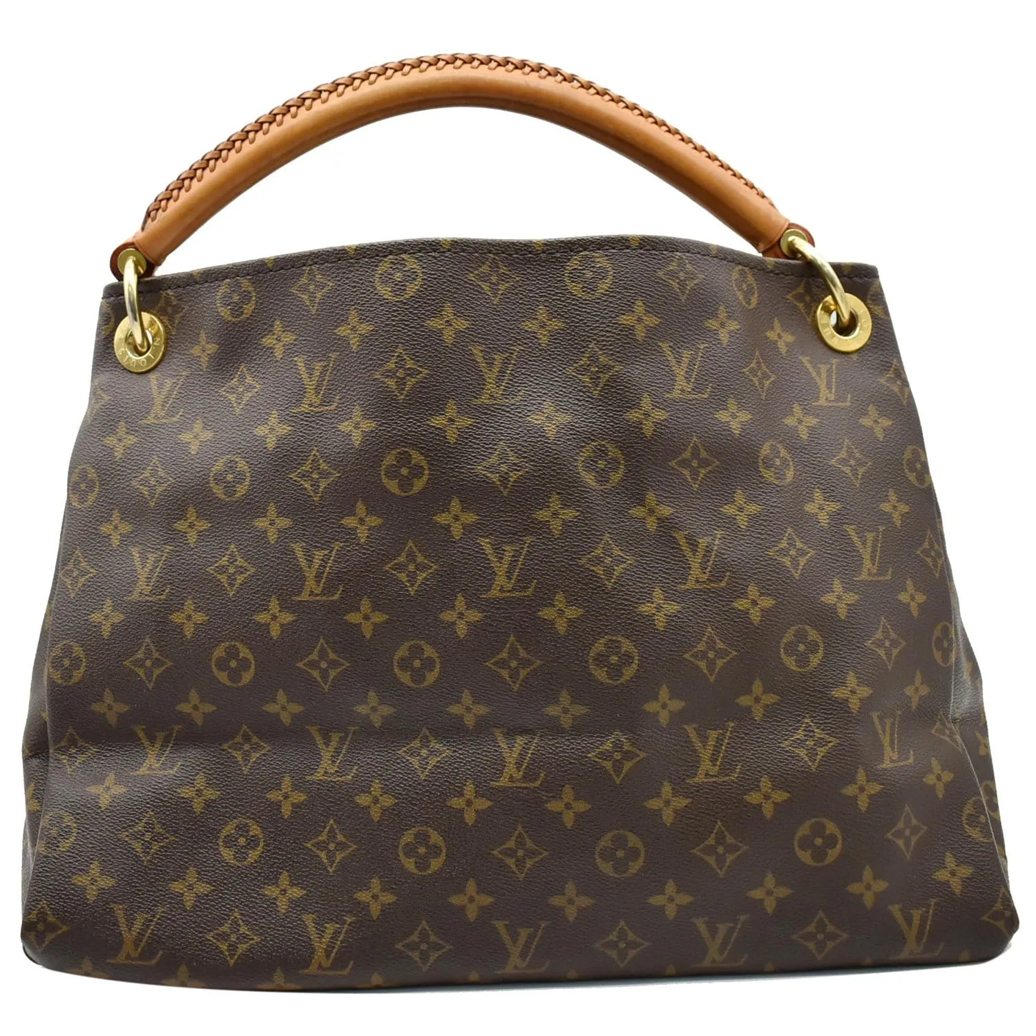 LOUIS VUITTON Artsy MM Monogram Canvas Hobo Bag Brown