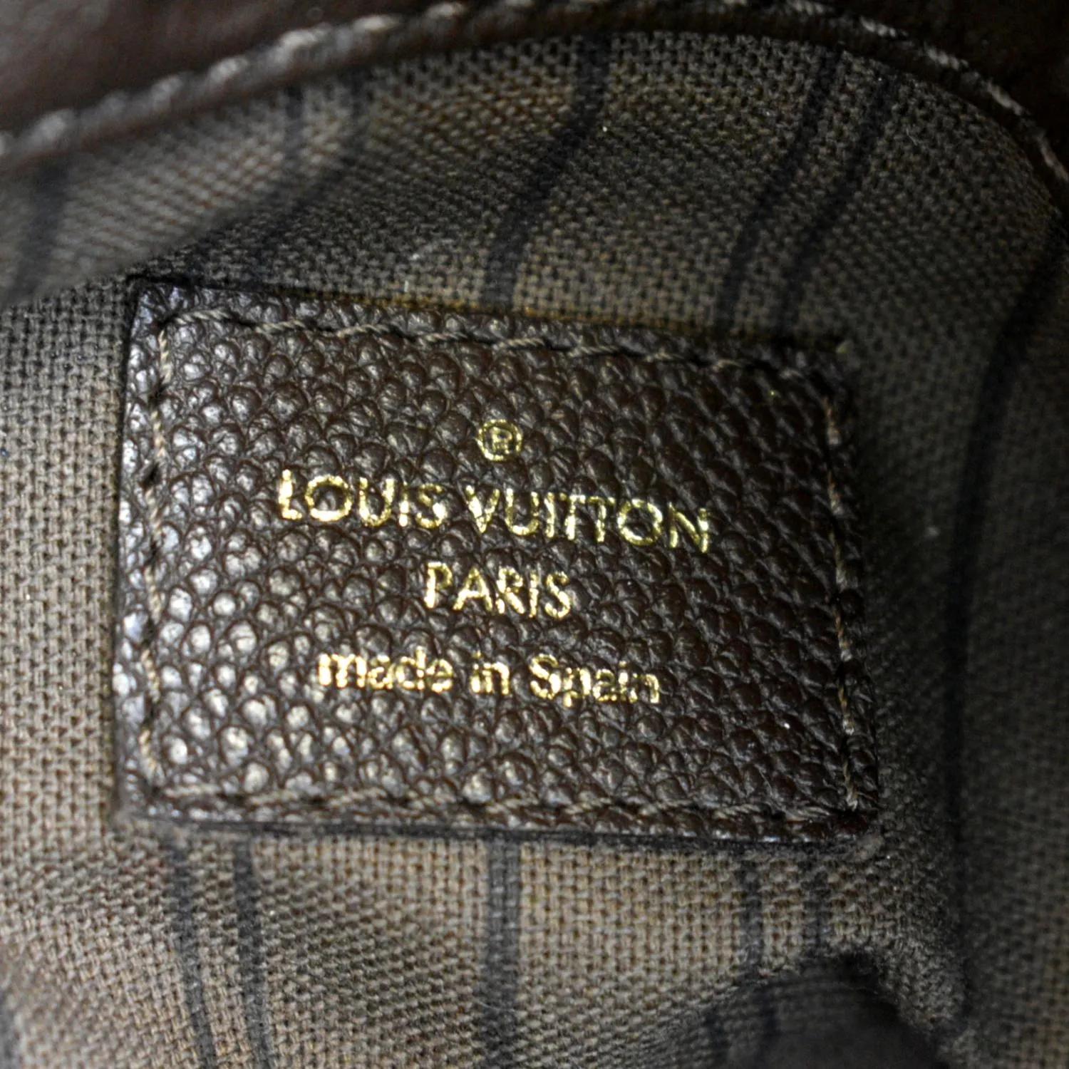 LOUIS VUITTON Artsy MM Monogram Empreinte Leather Shoulder Bag Terre