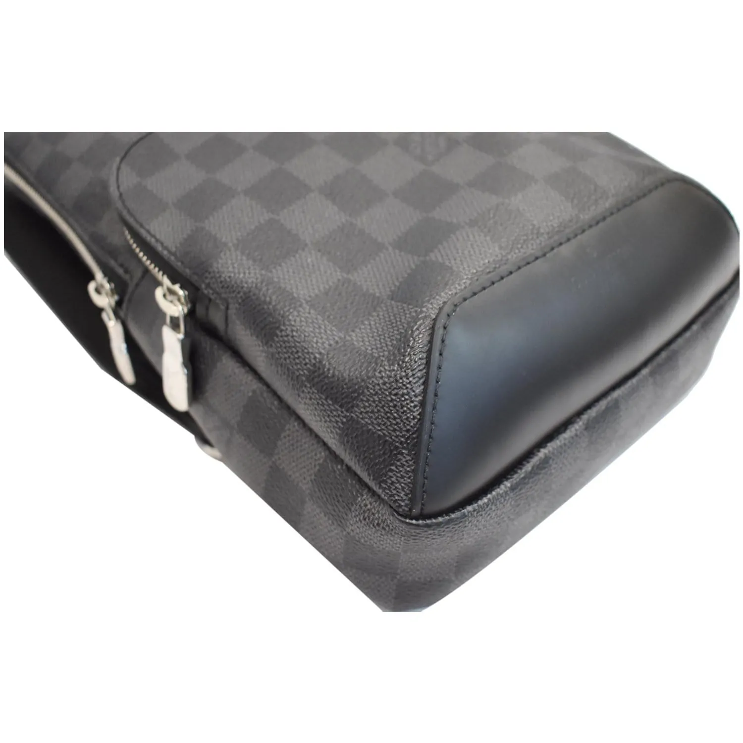 LOUIS VUITTON Avenue Sling Damier Graphite Crossbody Bag Black