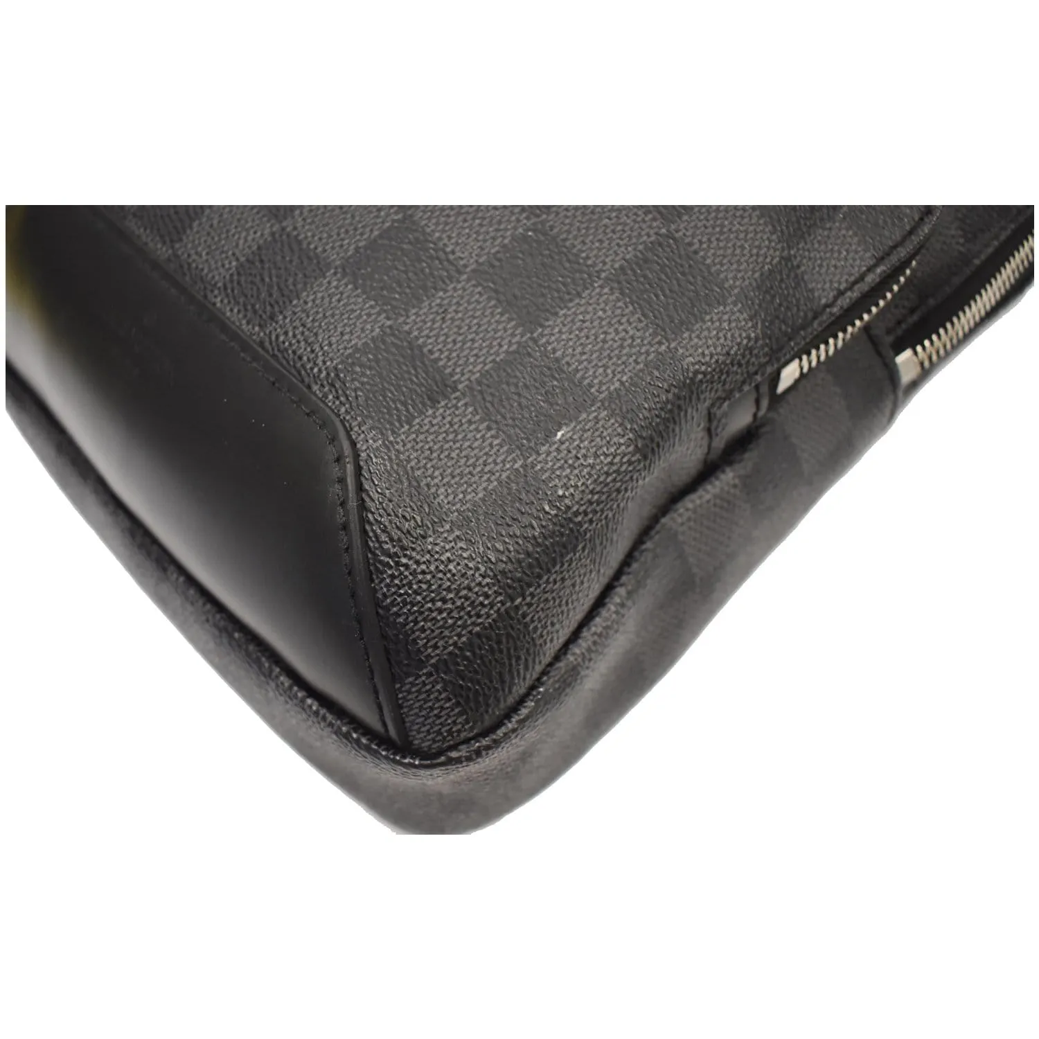 LOUIS VUITTON Avenue Sling Damier Graphite Crossbody Bag Black