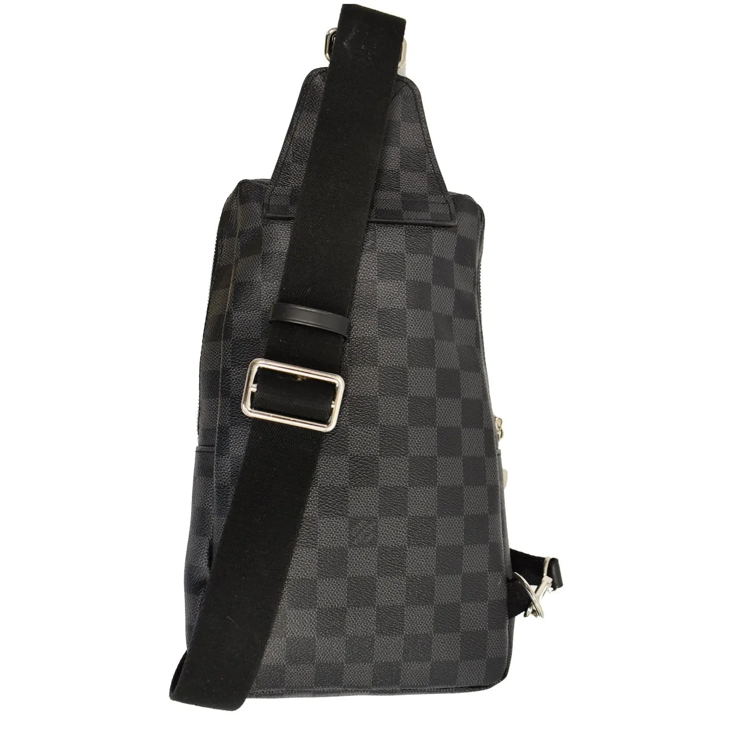 LOUIS VUITTON Avenue Sling Damier Graphite Crossbody Bag Black