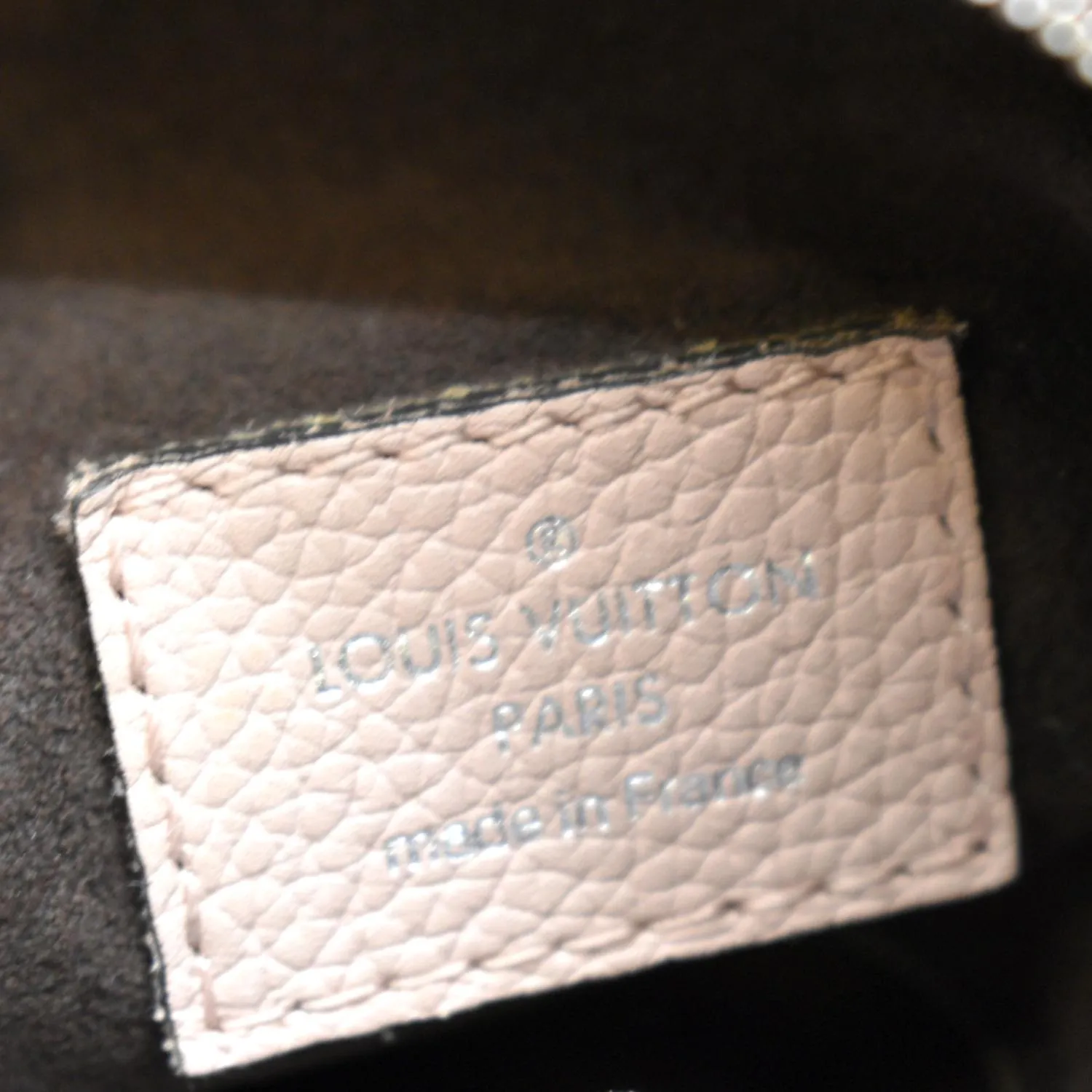 LOUIS VUITTON Babylone Mahina Calfskin Leather Shoulder Bag Pink