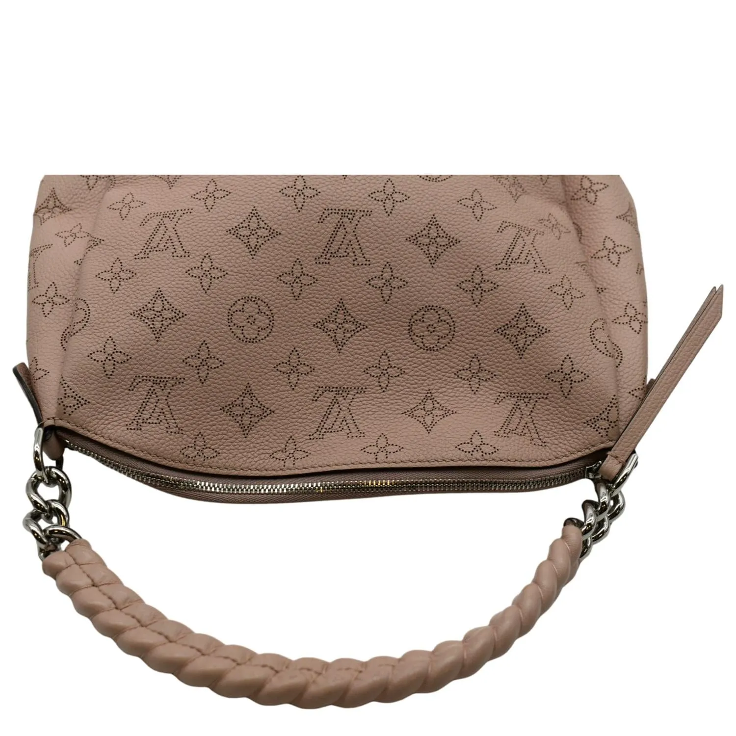 LOUIS VUITTON Babylone Mahina Calfskin Leather Shoulder Bag Pink