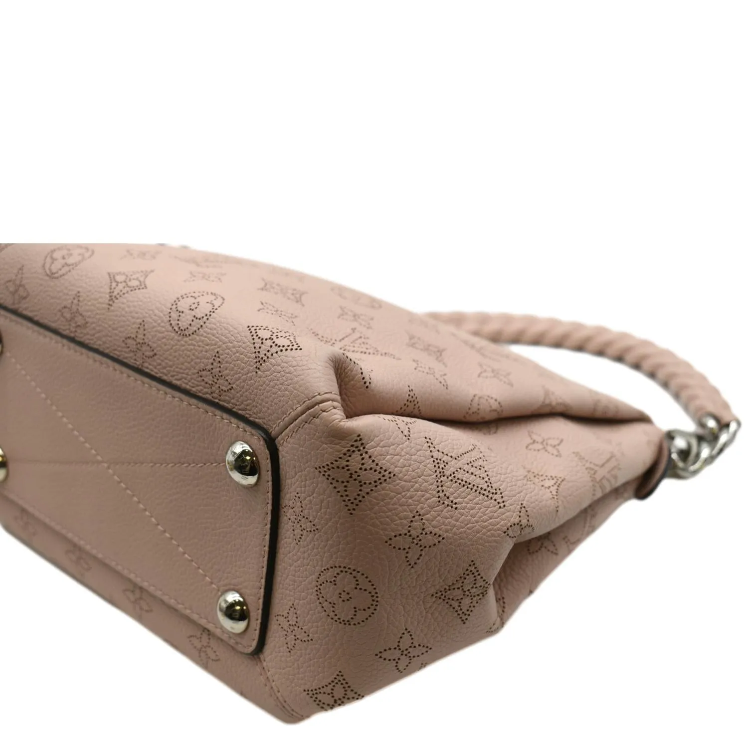 LOUIS VUITTON Babylone Mahina Calfskin Leather Shoulder Bag Pink