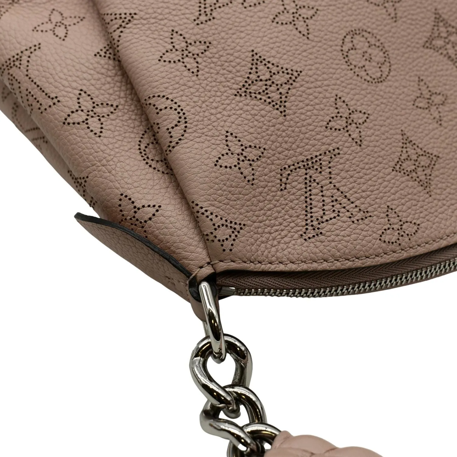 LOUIS VUITTON Babylone Mahina Calfskin Leather Shoulder Bag Pink