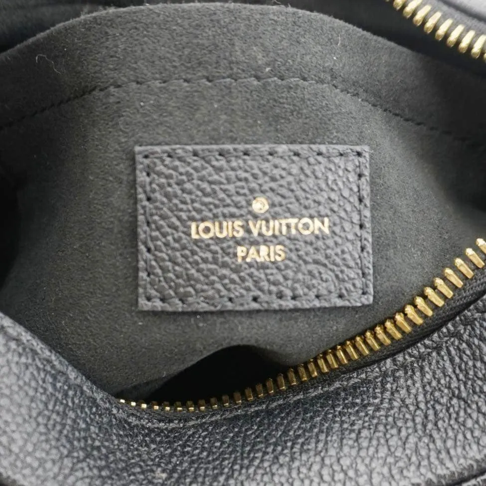 LOUIS VUITTON Bagatelle Monogram Empreinte Shoulder Bag Black
