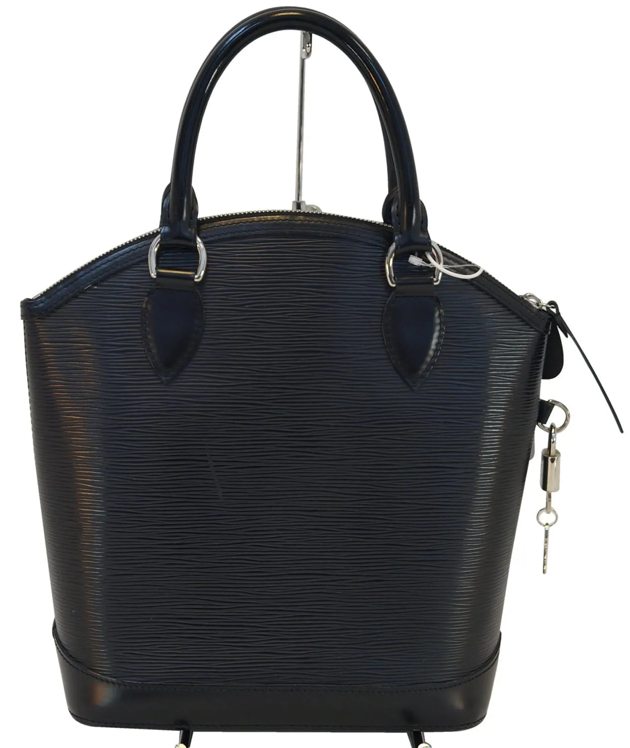 LOUIS VUITTON Black Epi Leather Lockit Satchel Bag