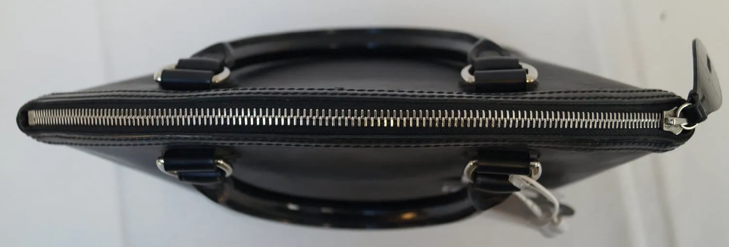 LOUIS VUITTON Black Epi Leather Lockit Satchel Bag