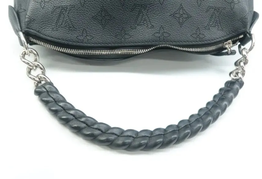 Louis Vuitton Black Monogram Leather Satchel Bag