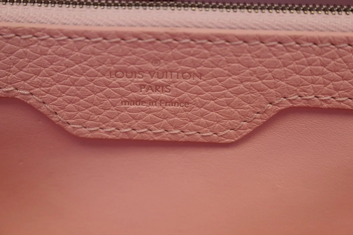 LOUIS VUITTON Black Taurillon Leather Capucines MM Bag