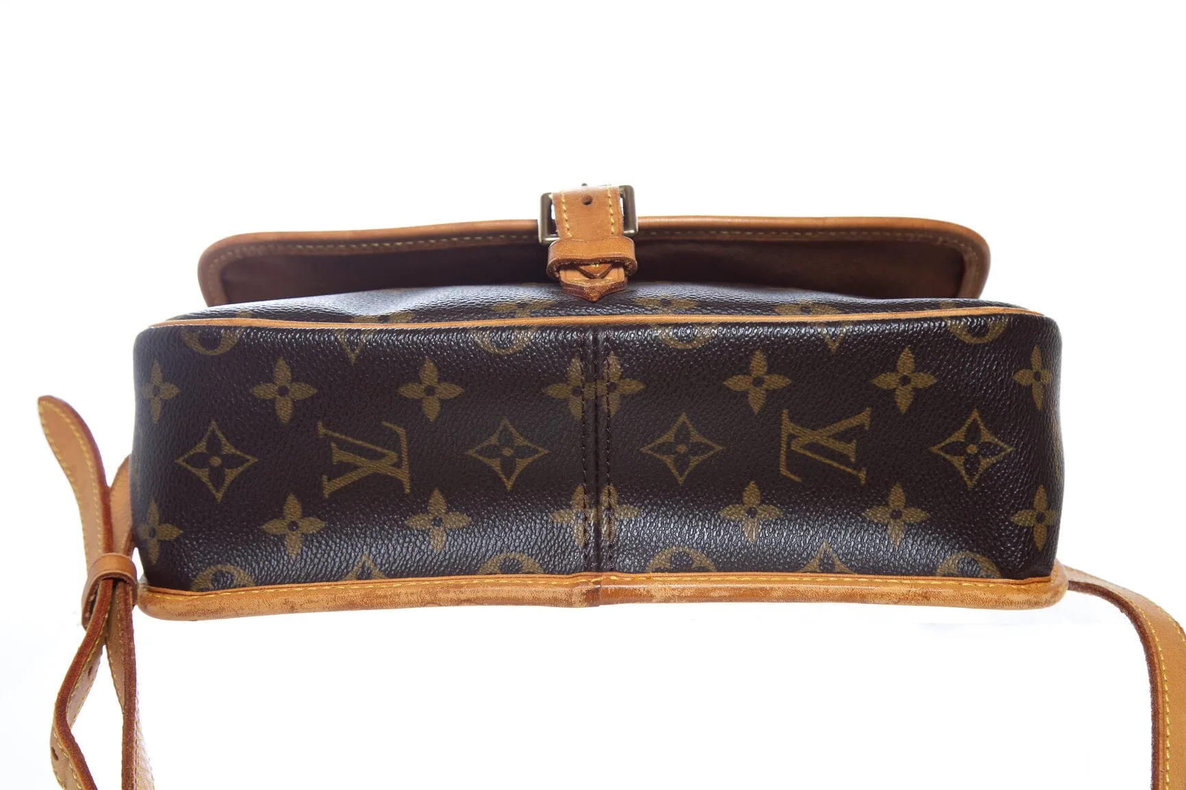 Louis Vuitton Brown Canvas Monogram Sologne Handbag