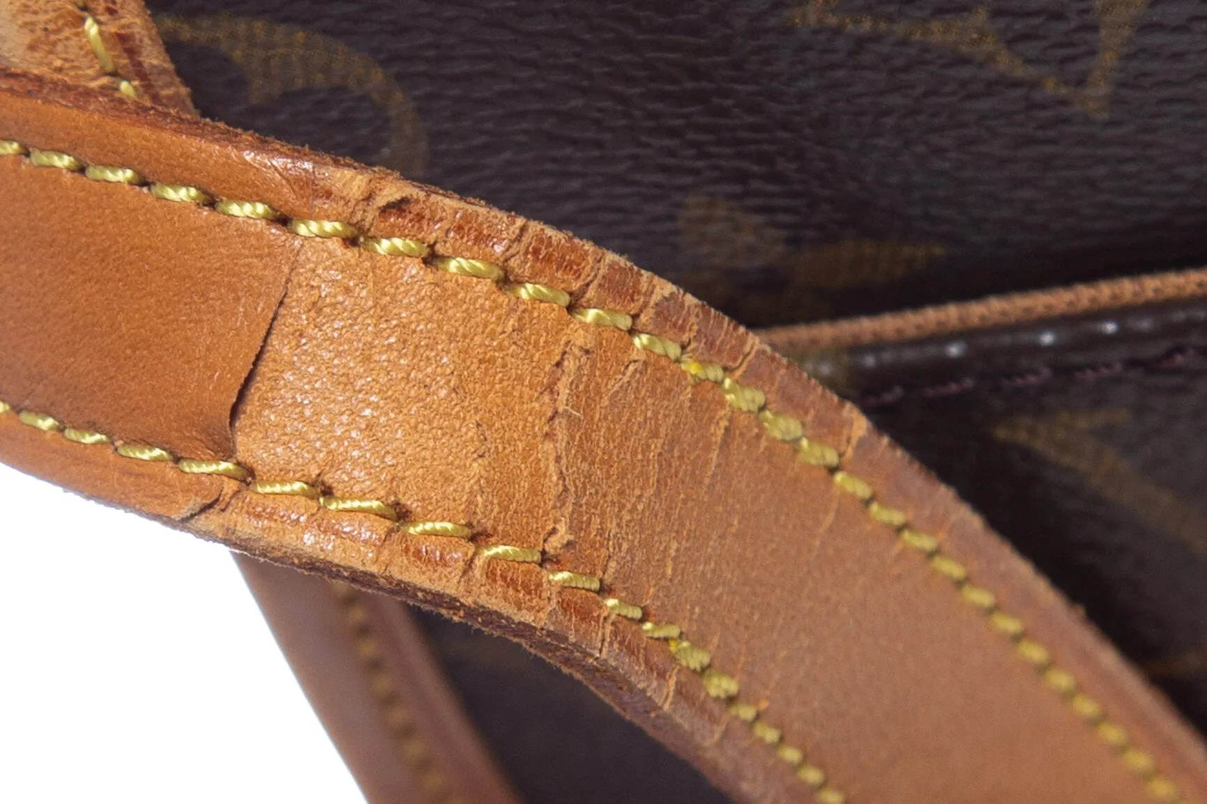 Louis Vuitton Brown Canvas Monogram Sologne Handbag