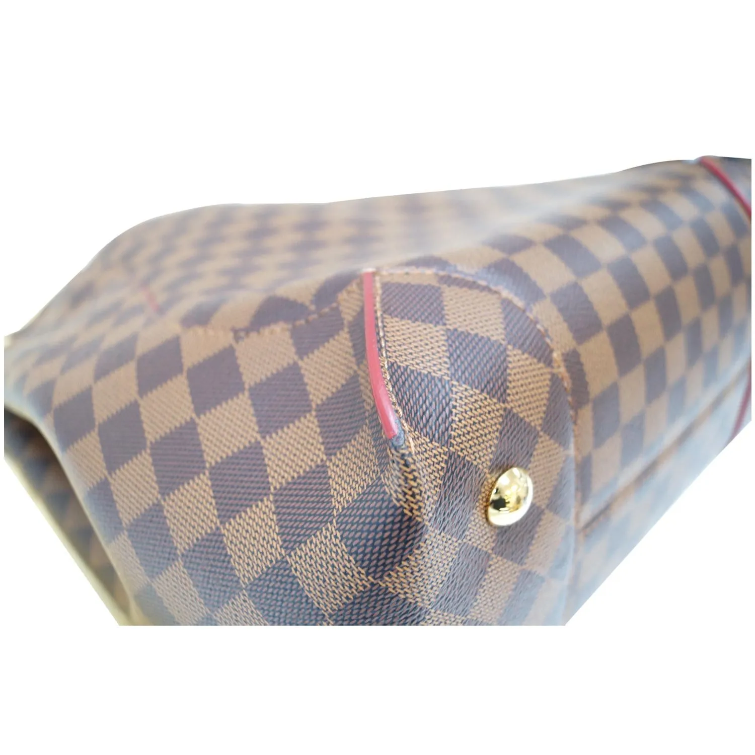 LOUIS VUITTON Caissa Damier Ebene Hobo Bag Brown