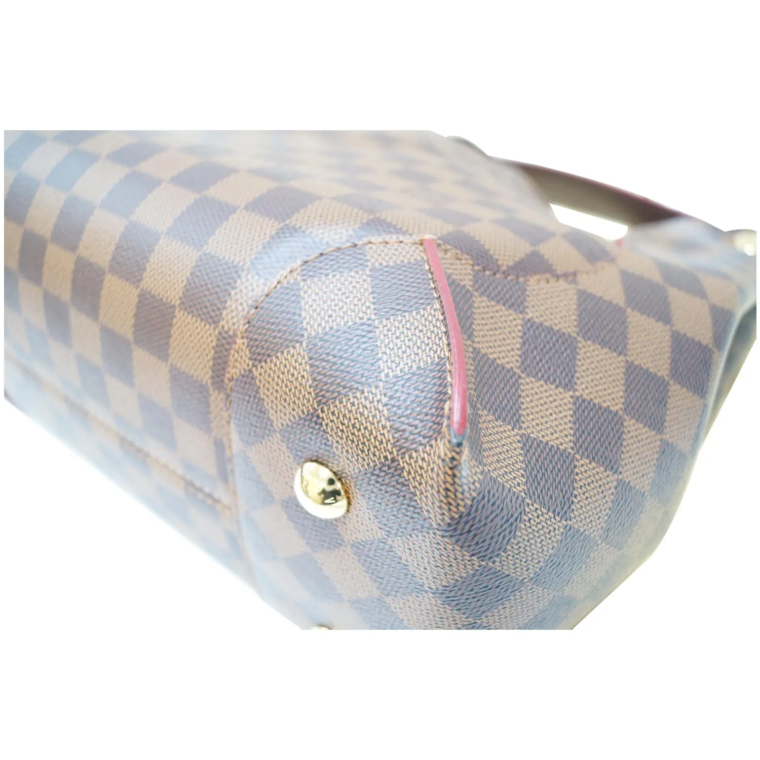 LOUIS VUITTON Caissa Damier Ebene Hobo Bag Brown