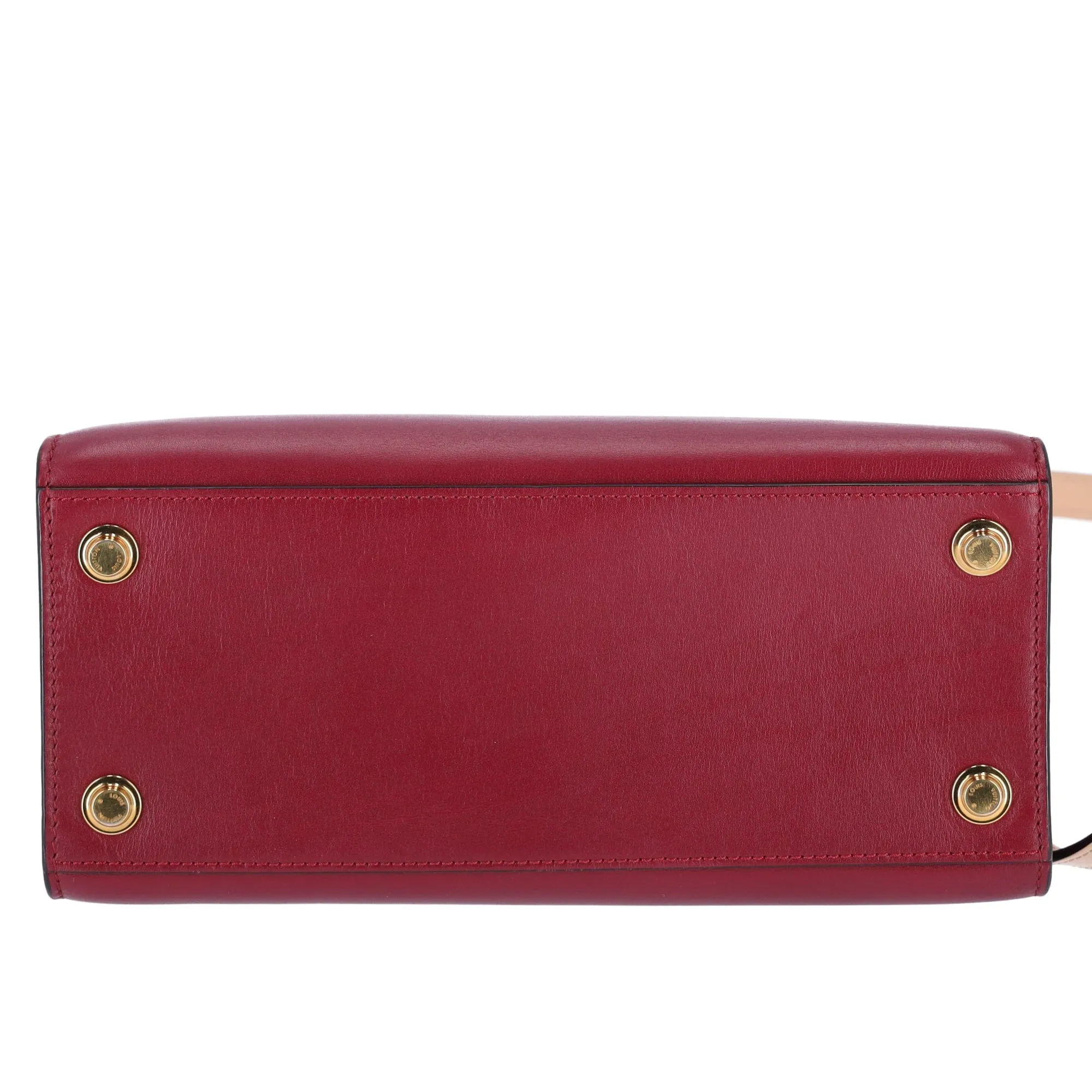 Louis Vuitton City Steamer PM Beige Bordeaux Colorblock Small Satchel Handbag