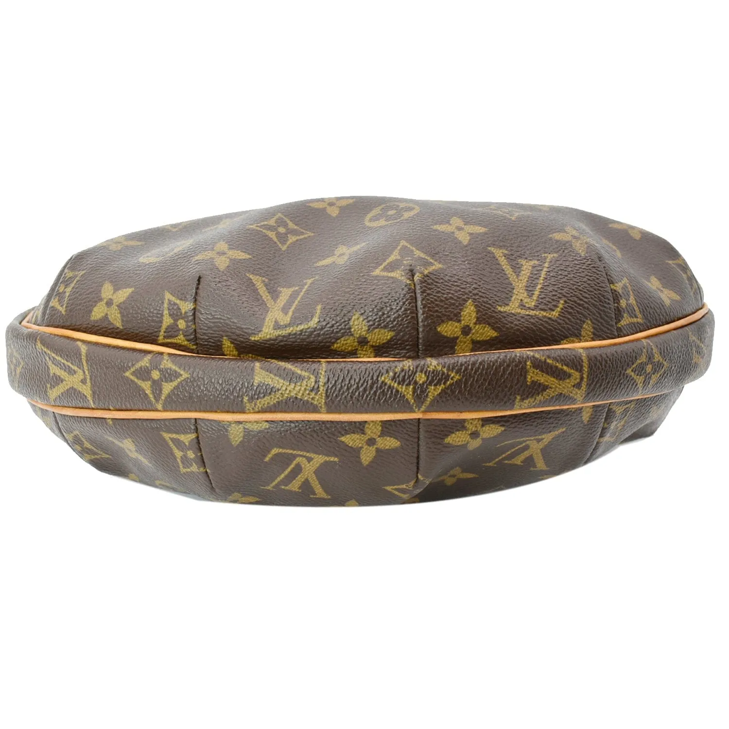 LOUIS VUITTON Croissant MM Monogram Canvas Hobo Bag Brown