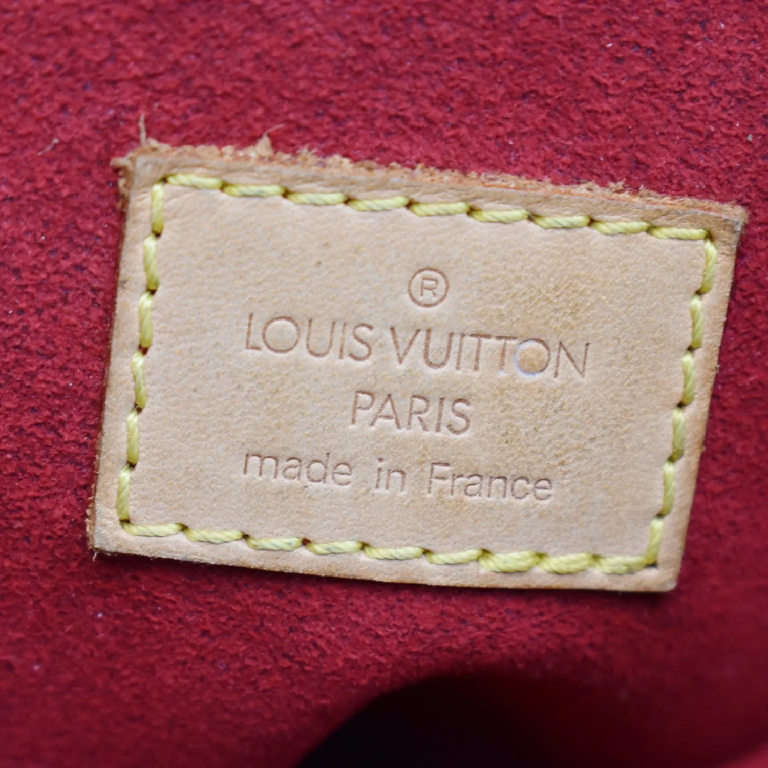 LOUIS VUITTON Croissant MM Monogram Canvas Hobo Bag Brown