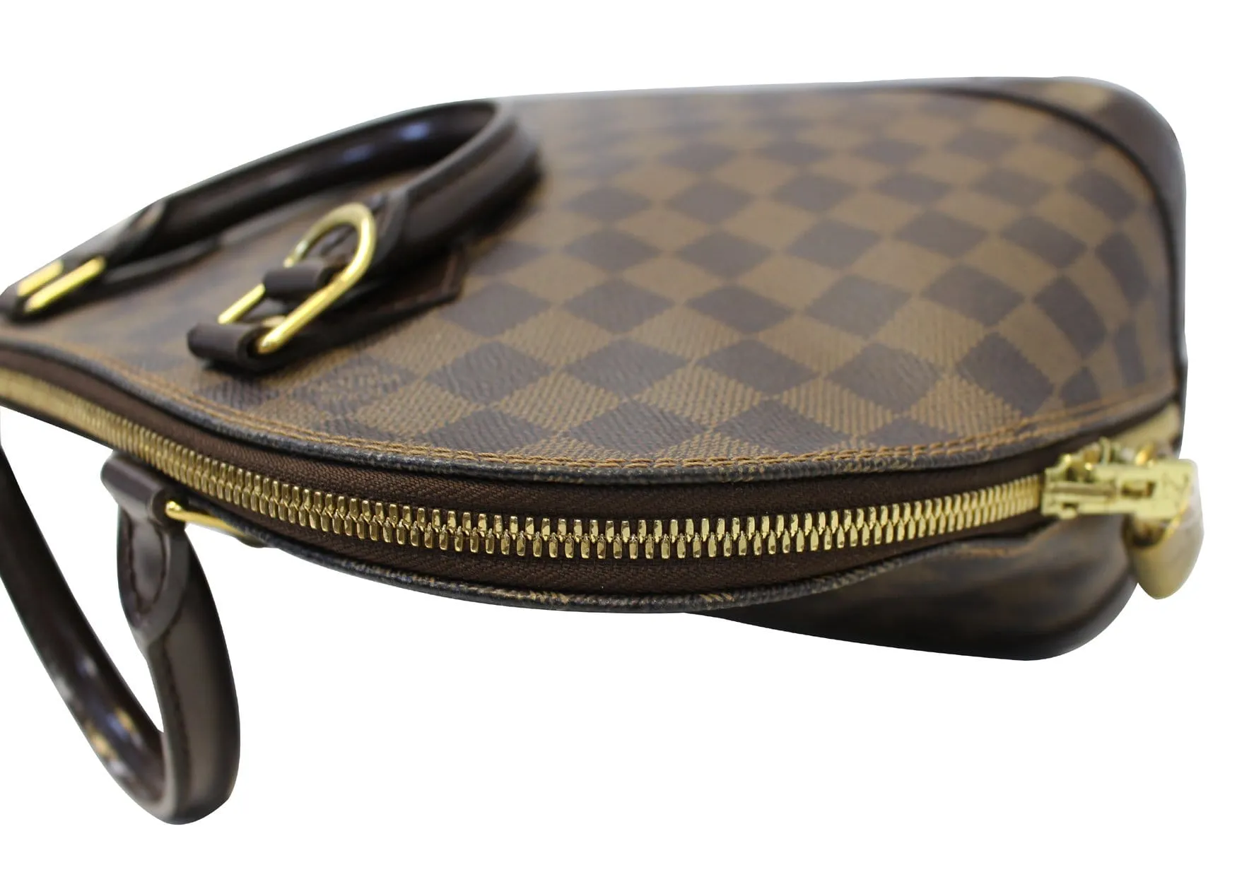 LOUIS VUITTON Damier Ebene Alma Brown Satchel