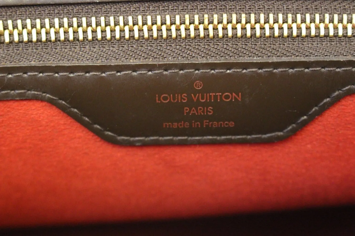 LOUIS VUITTON Damier Ebene Bergamo GM Bag