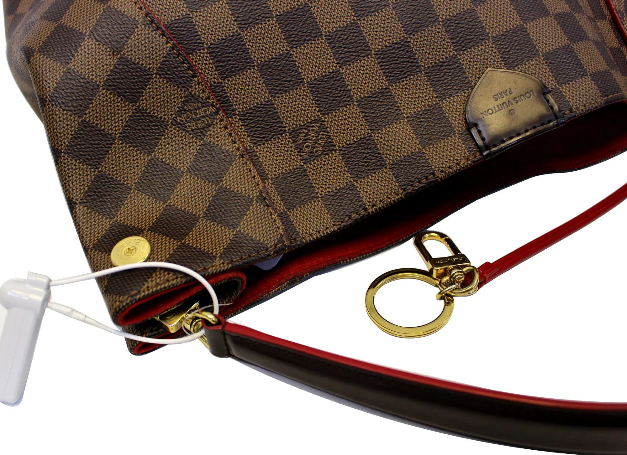 LOUIS VUITTON Damier Ebene Caissa Hobo Bag