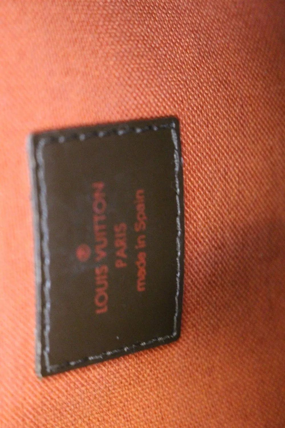 LOUIS VUITTON Damier Ebene Ribera MM Brown Satchel Bag