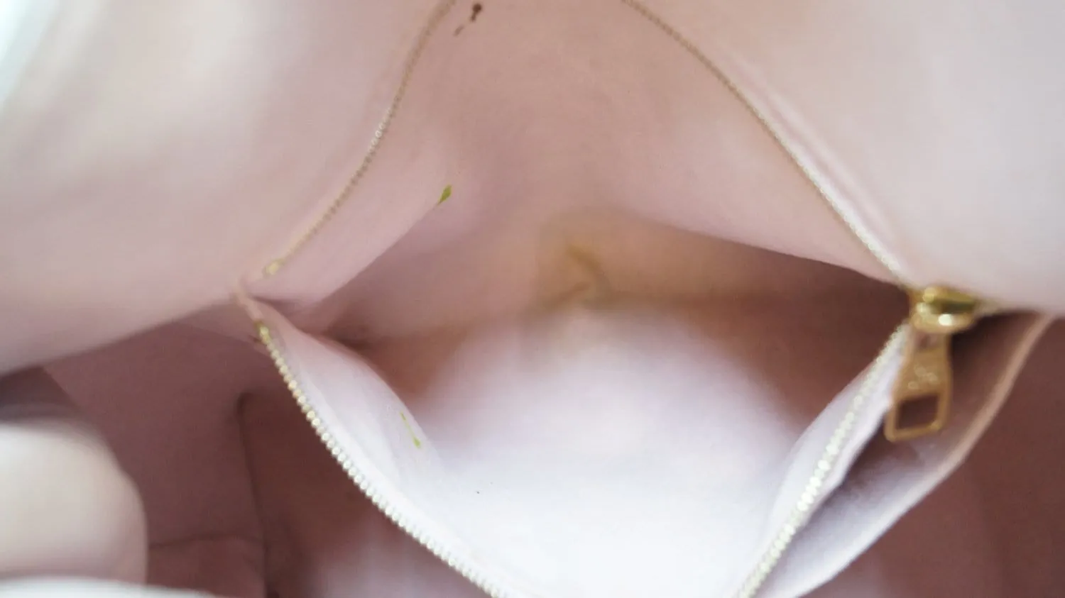 LOUIS VUITTON Damier Ebene Rose Ballerine Caissa Hobo Bag