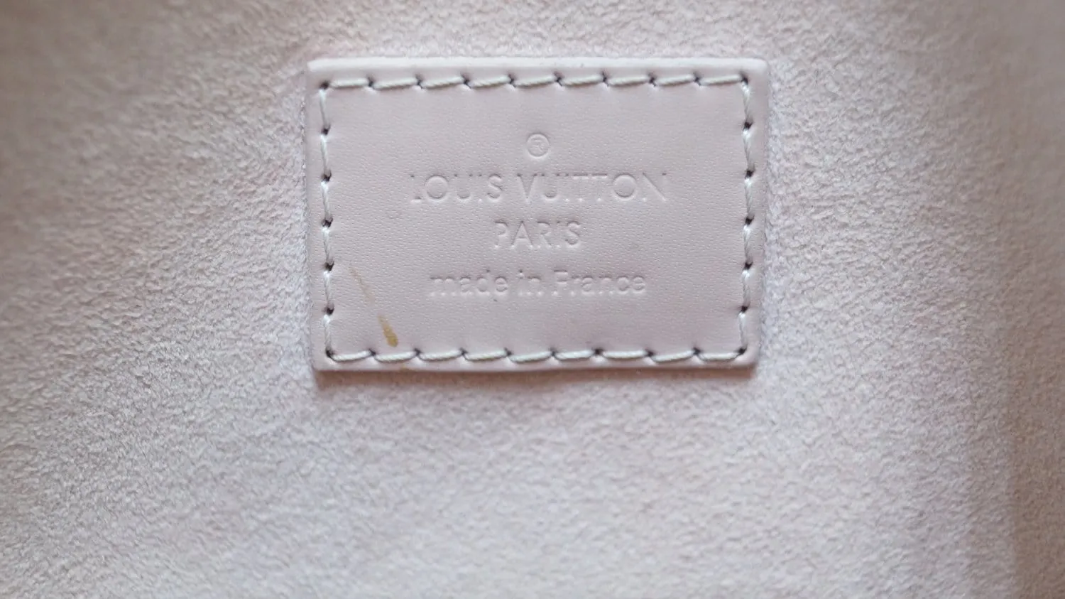 LOUIS VUITTON Damier Ebene Rose Ballerine Caissa Hobo Bag