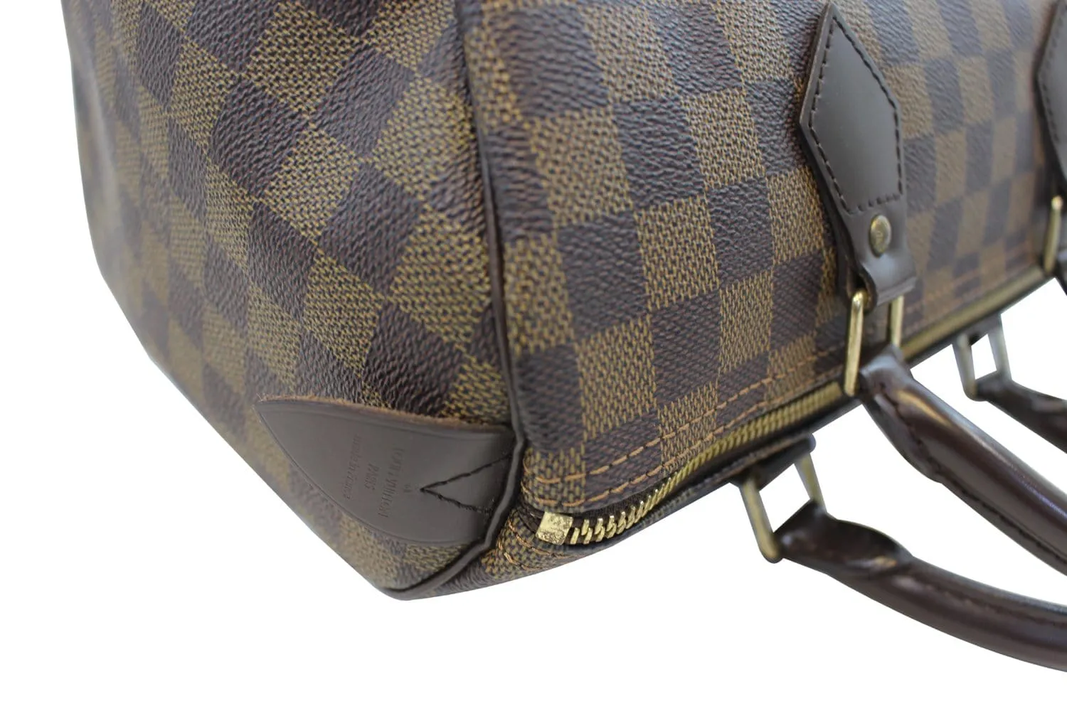 LOUIS VUITTON Damier Ebene Speedy 30 Satchel Bag