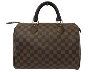LOUIS VUITTON Damier Ebene Speedy 30 Satchel Bag