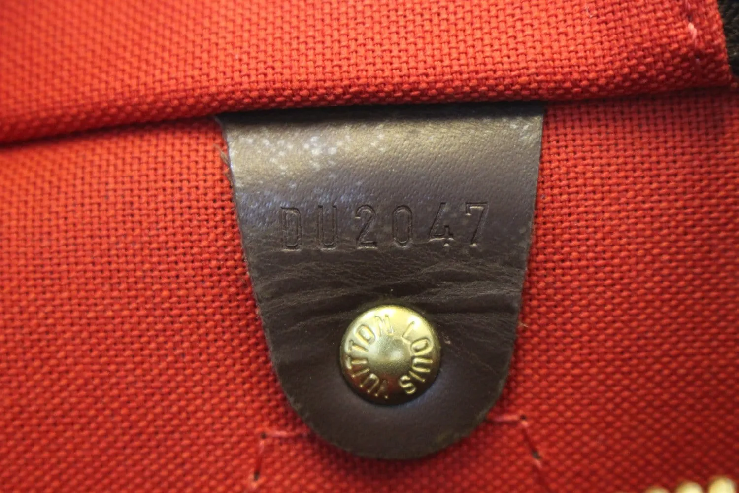 LOUIS VUITTON Damier Ebene Speedy 30 Satchel Bag