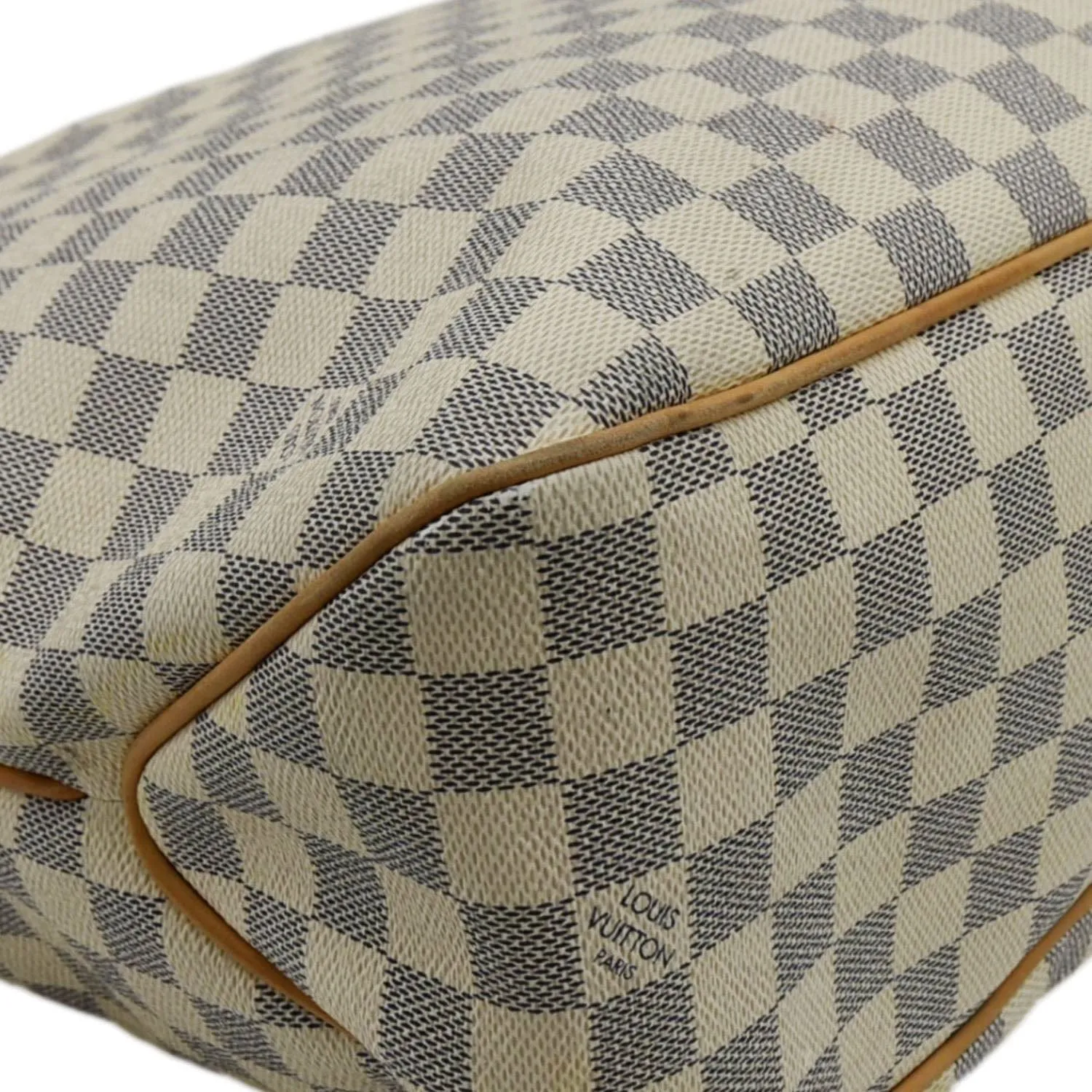 LOUIS VUITTON Delightful MM Damier Azur Hobo Shoulder Bag White