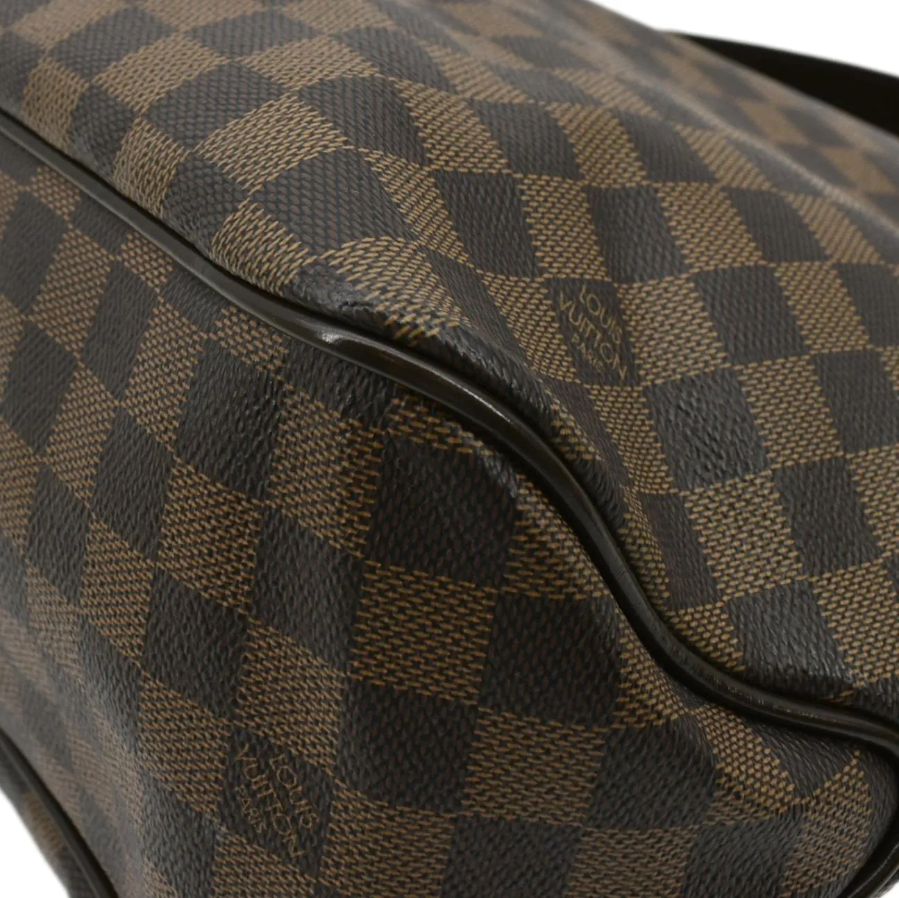 LOUIS VUITTON Delightful MM Damier Ebene Hobo Bag Brown