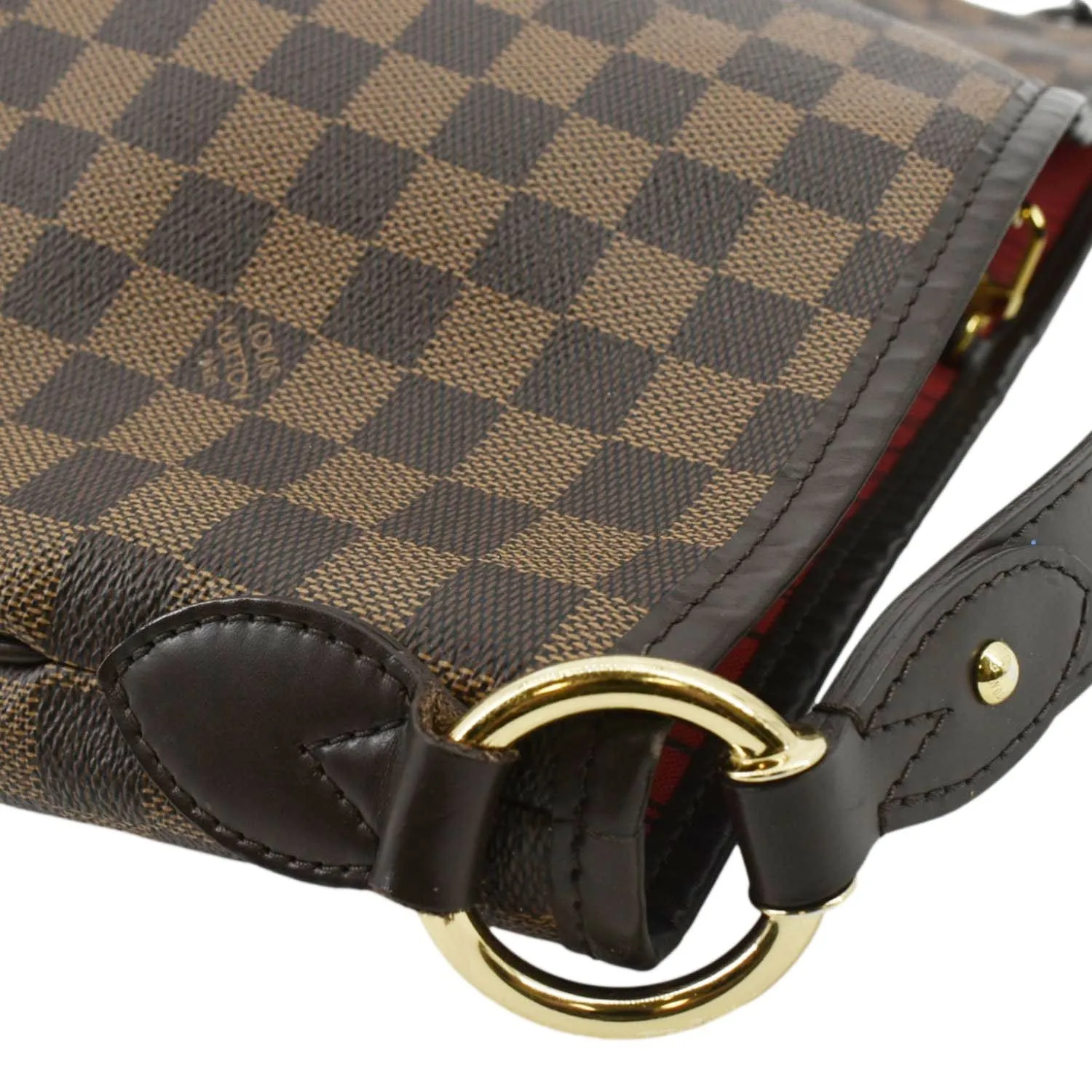LOUIS VUITTON Delightful MM Damier Ebene Hobo Bag Brown