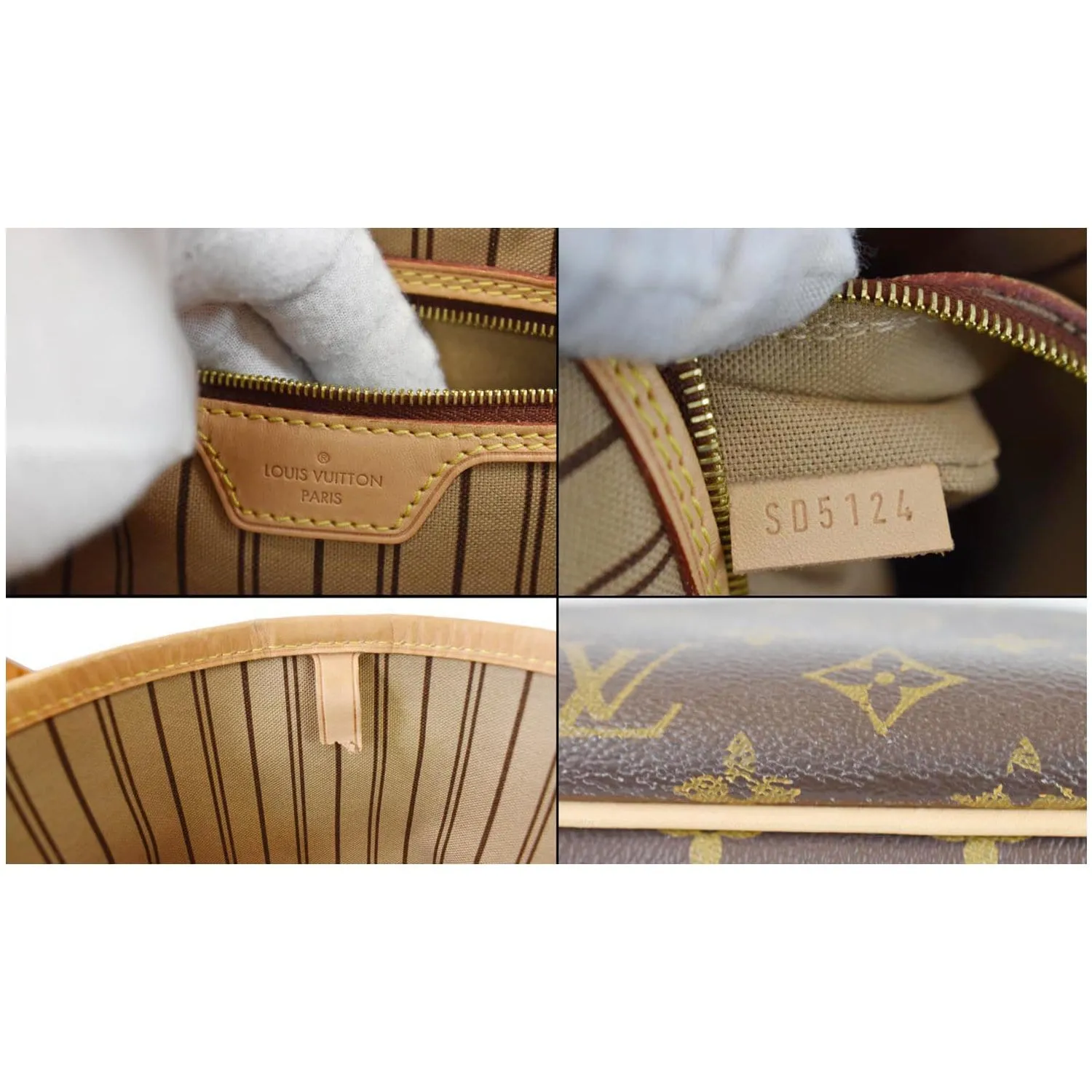 LOUIS VUITTON Delightful PM Monogram Canvas Hobo Bag Brown