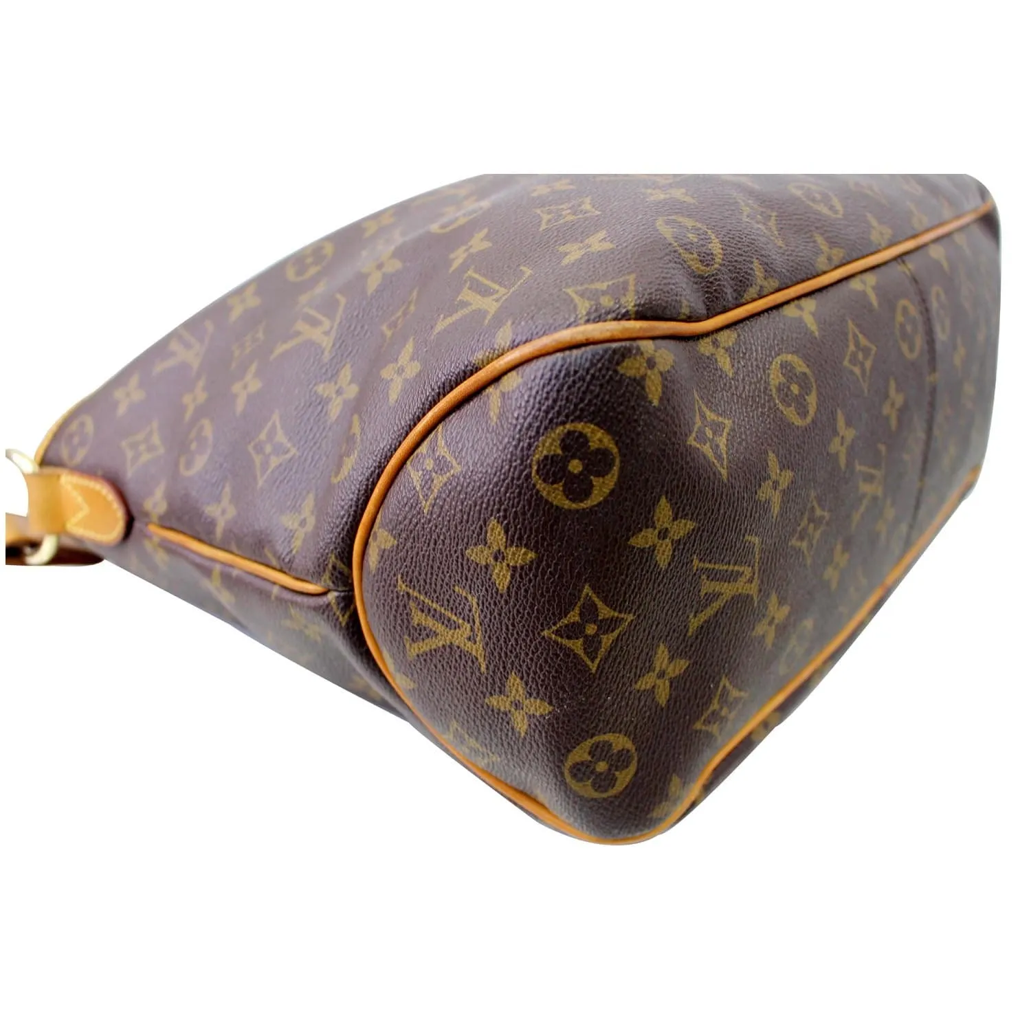 LOUIS VUITTON Delightful PM Monogram Canvas Shoulder Hobo Bag Brown