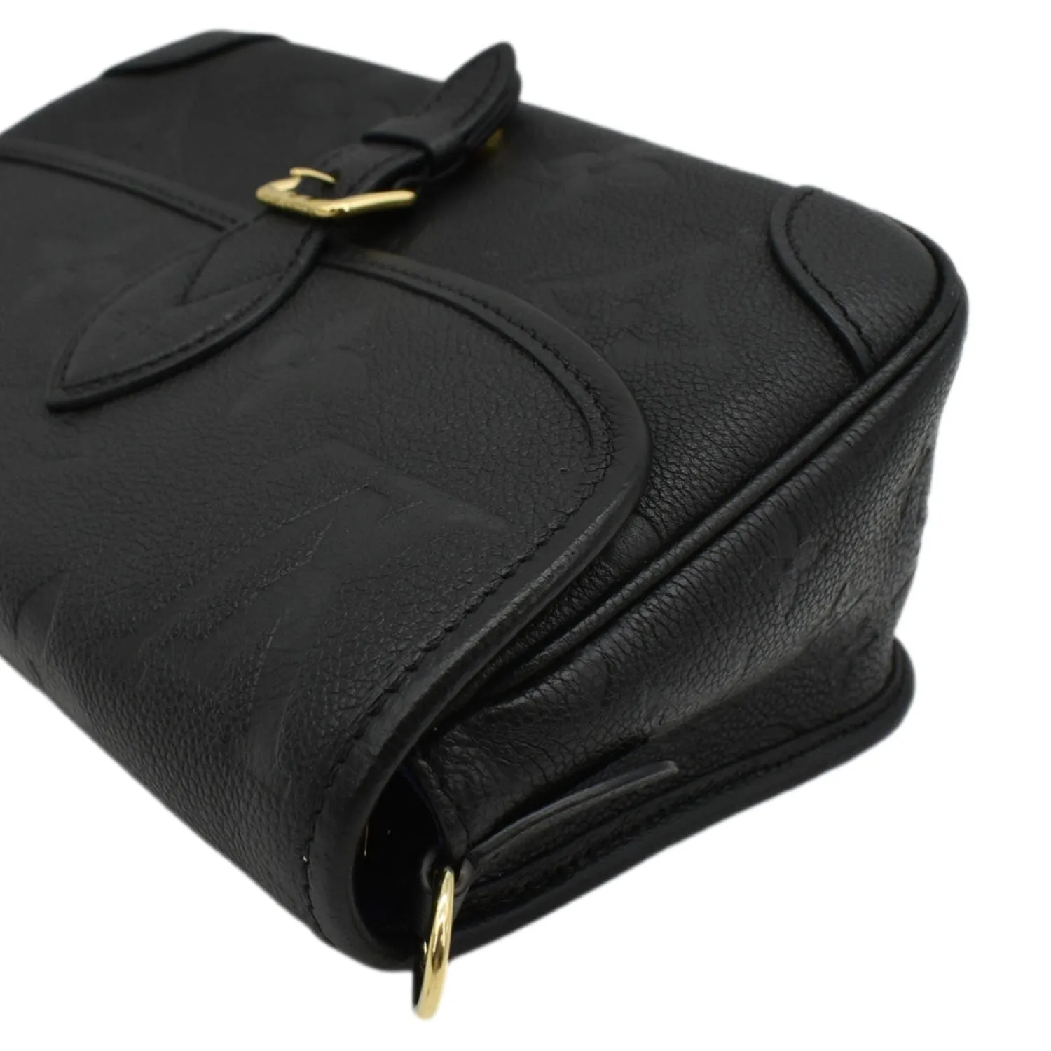 LOUIS VUITTON  Diane Empreinte Leather Crossbody Bag Black