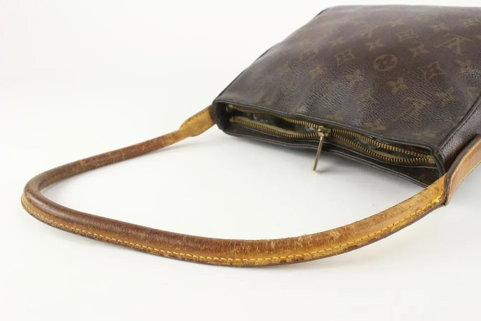 Louis Vuitton Discontinued Monogram Loopin MM Zip Hobo 5LZ1209