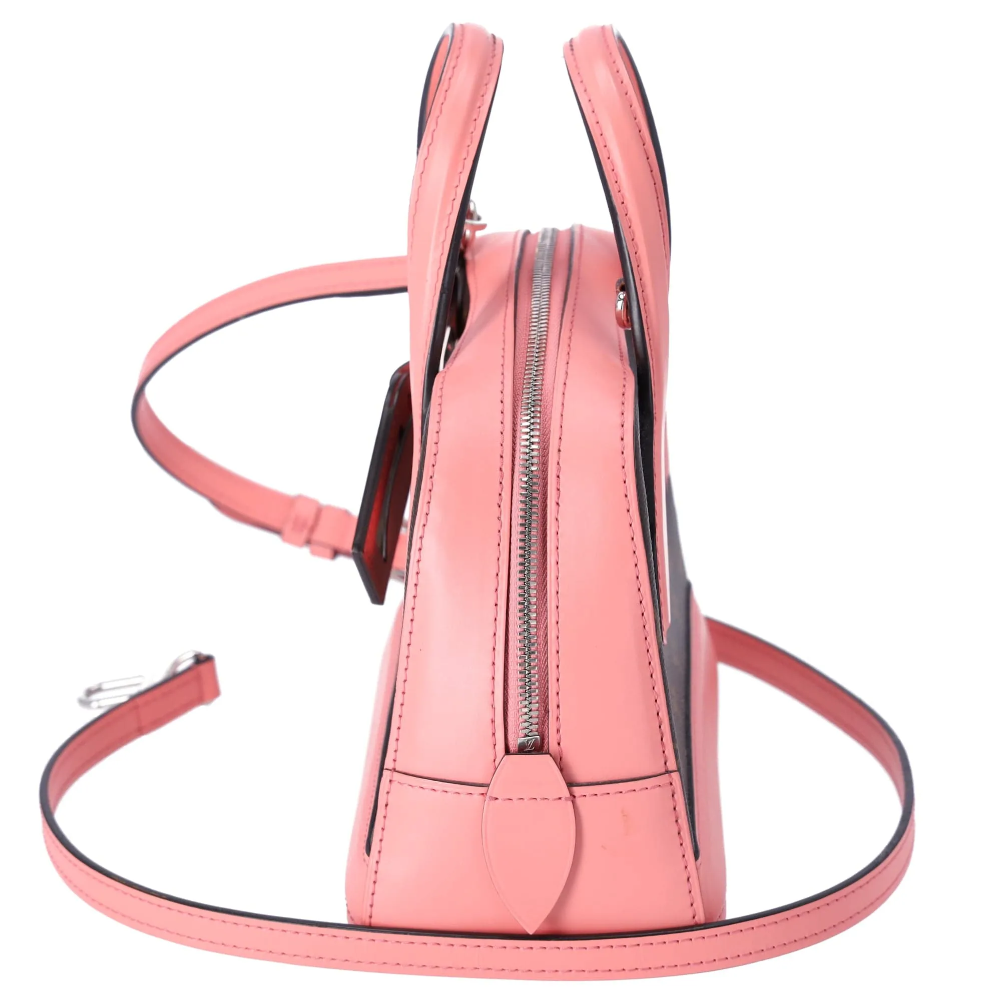 Louis Vuitton Dora Mini Monogram Handbag M41686 Rose Pink Brown Canvas