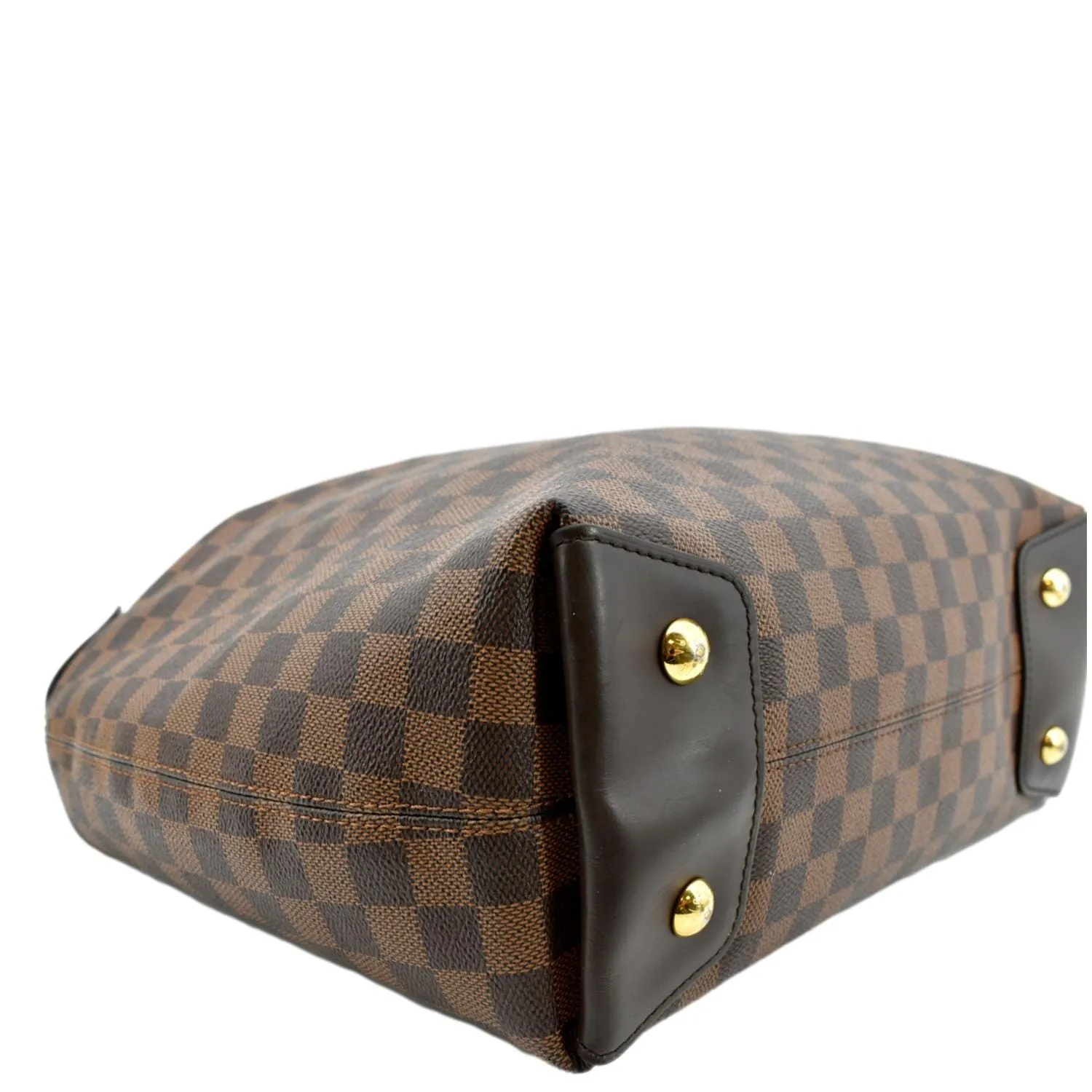 LOUIS VUITTON Duomo Hobo Damier Ebene Hobo Bag Brown