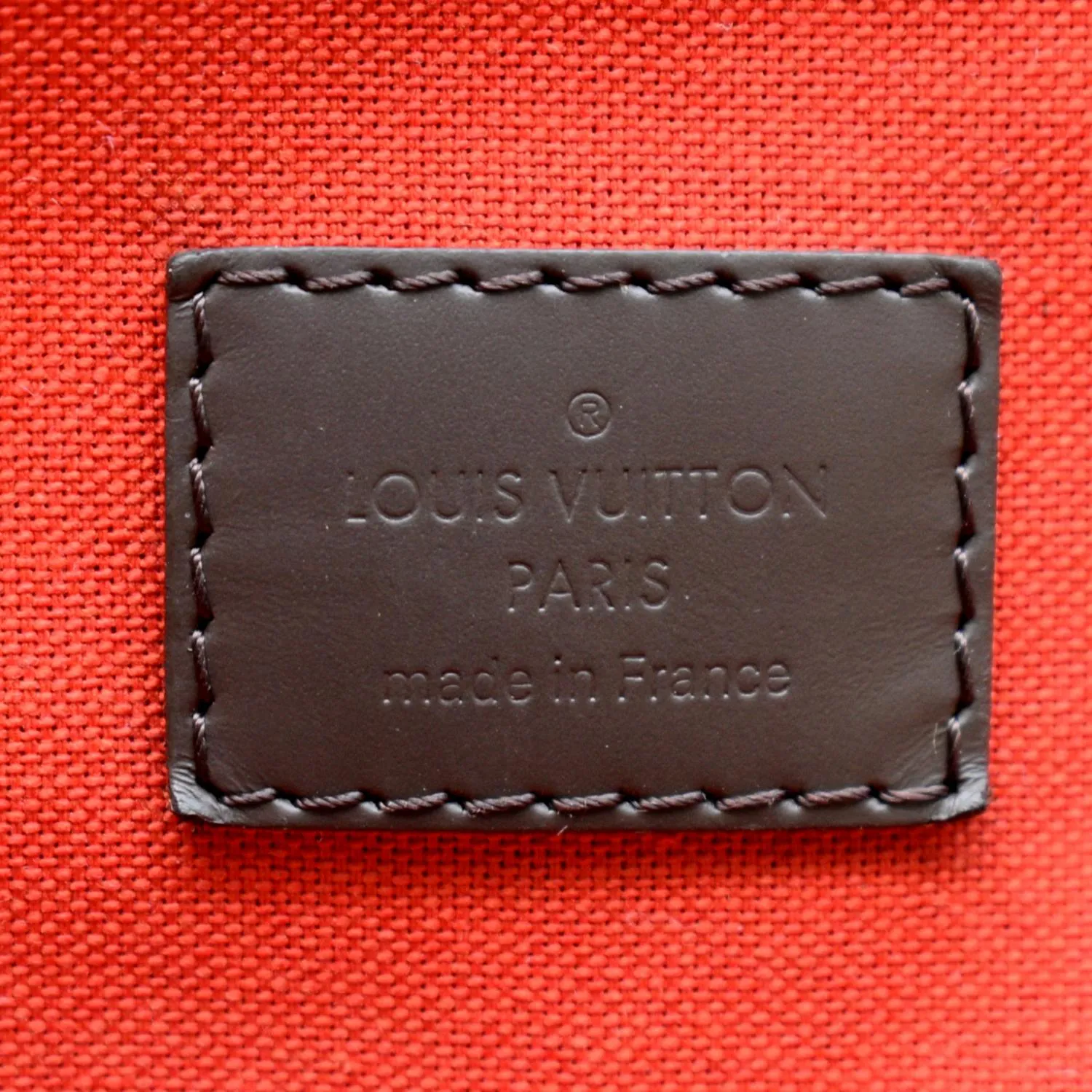 LOUIS VUITTON Duomo Hobo Damier Ebene Hobo Bag Brown