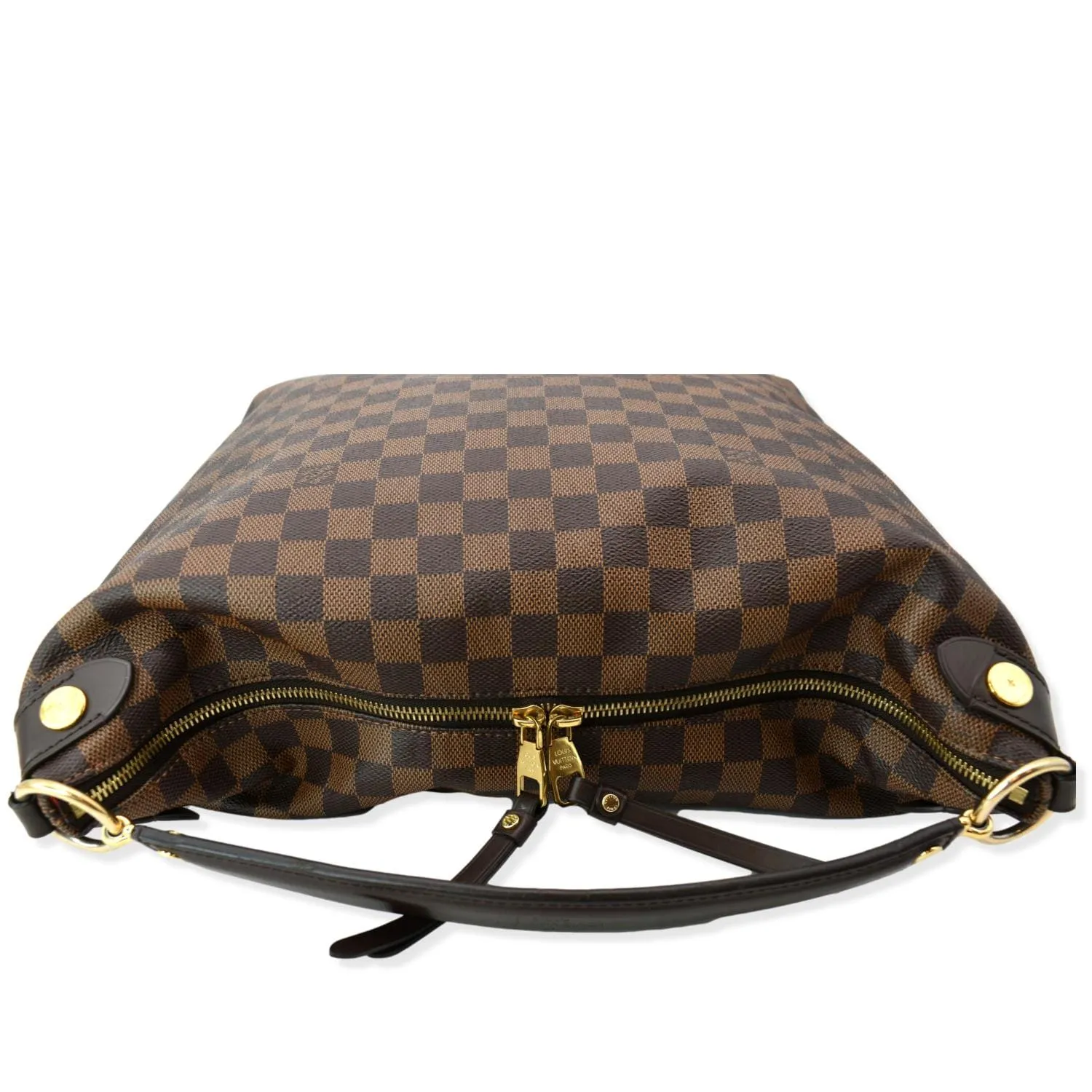 LOUIS VUITTON Duomo Hobo Damier Ebene Hobo Bag Brown