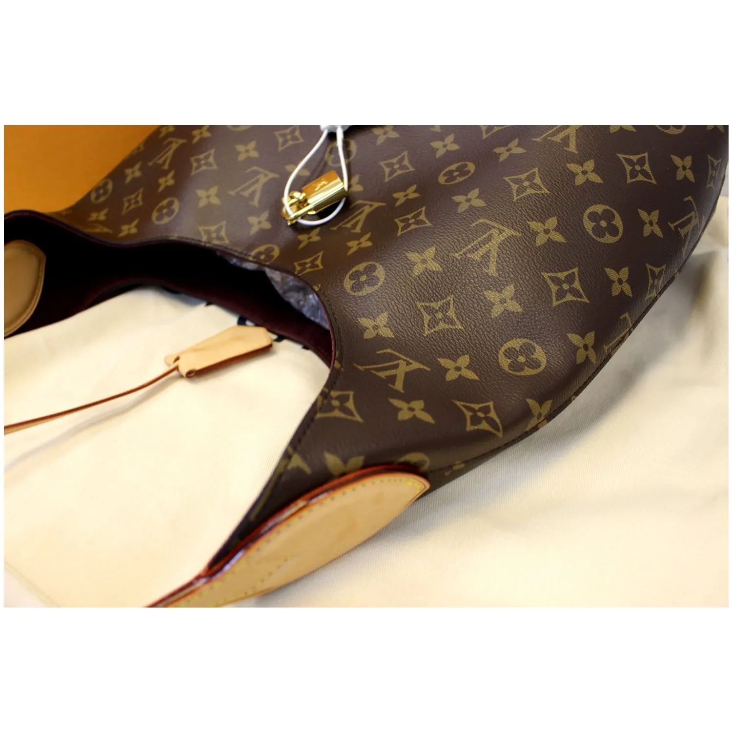 LOUIS VUITTON Flower Hobo Monogram Canvas Shoulder Bag