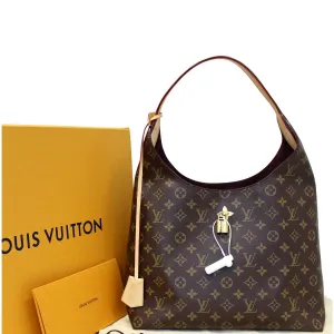 LOUIS VUITTON Flower Hobo Monogram Canvas Shoulder Bag