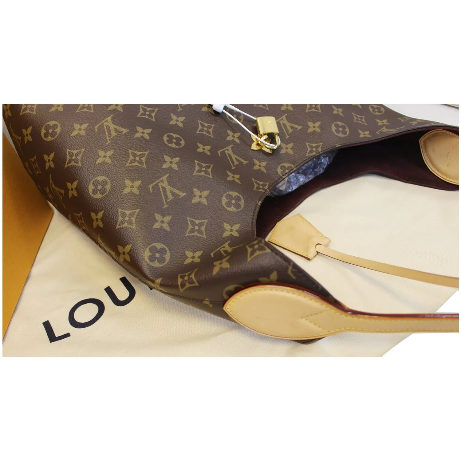 LOUIS VUITTON Flower Hobo Monogram Canvas Shoulder Bag
