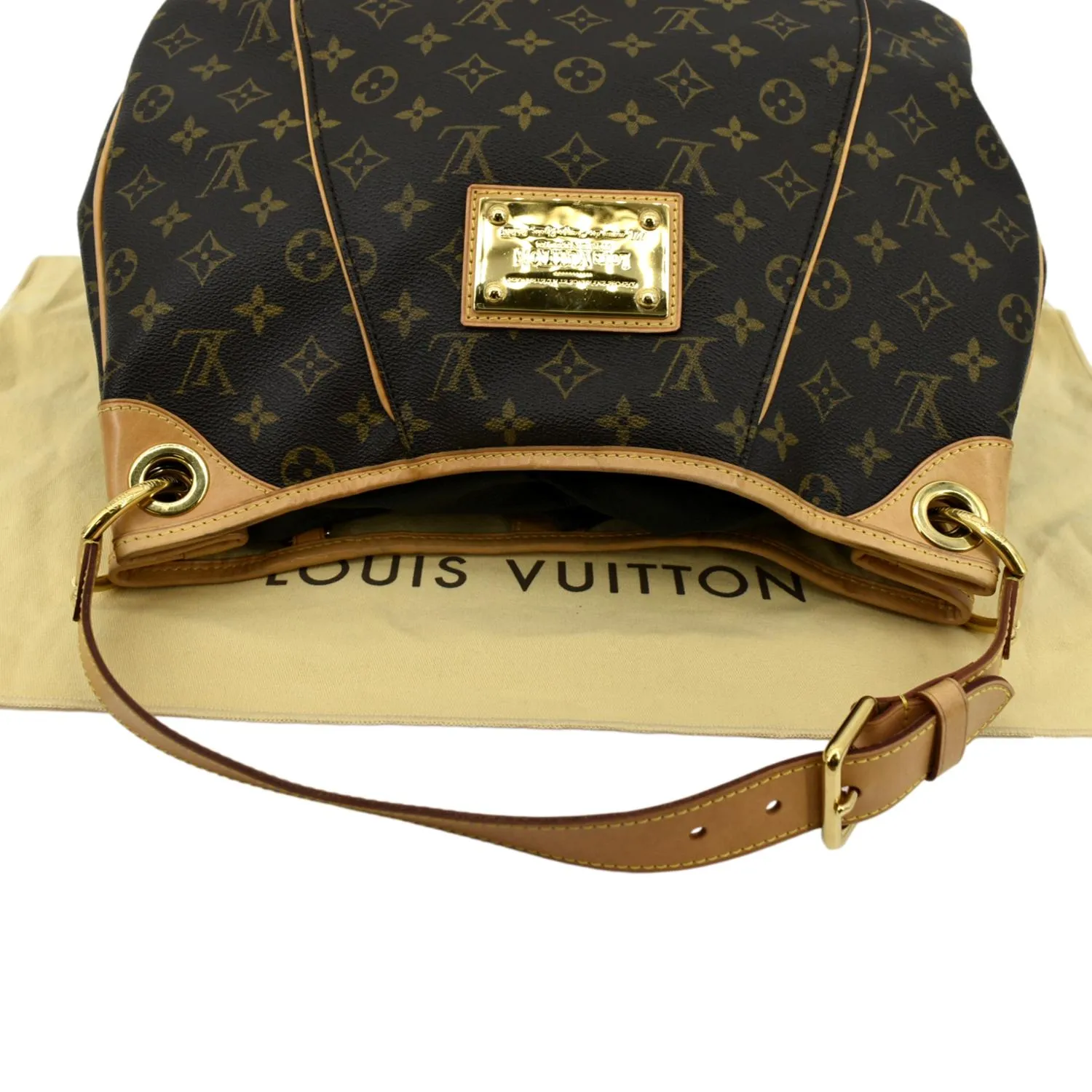LOUIS VUITTON Galliera PM Monogram Canvas Hobo Shoulder Bag Brown