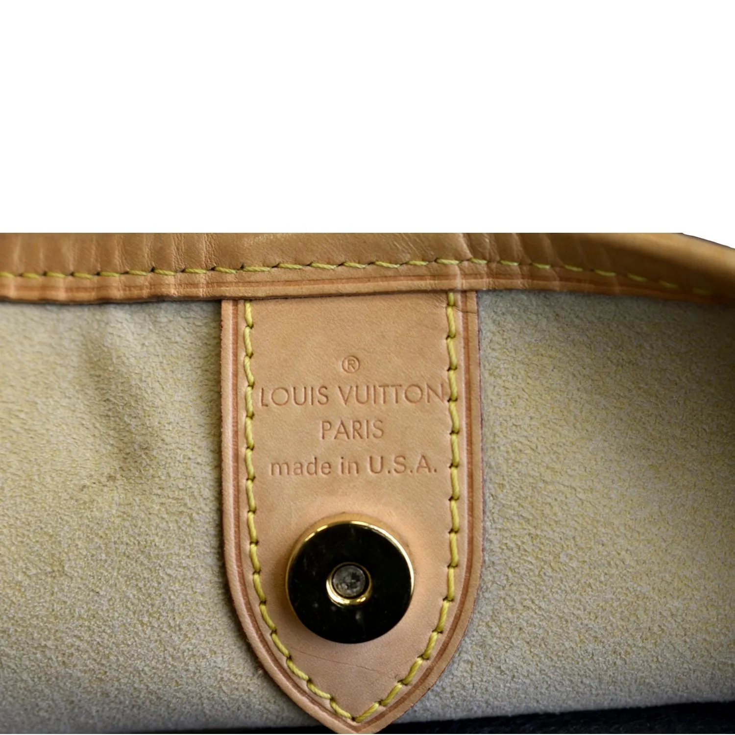 LOUIS VUITTON Galliera PM Monogram Canvas Hobo Shoulder Bag Brown