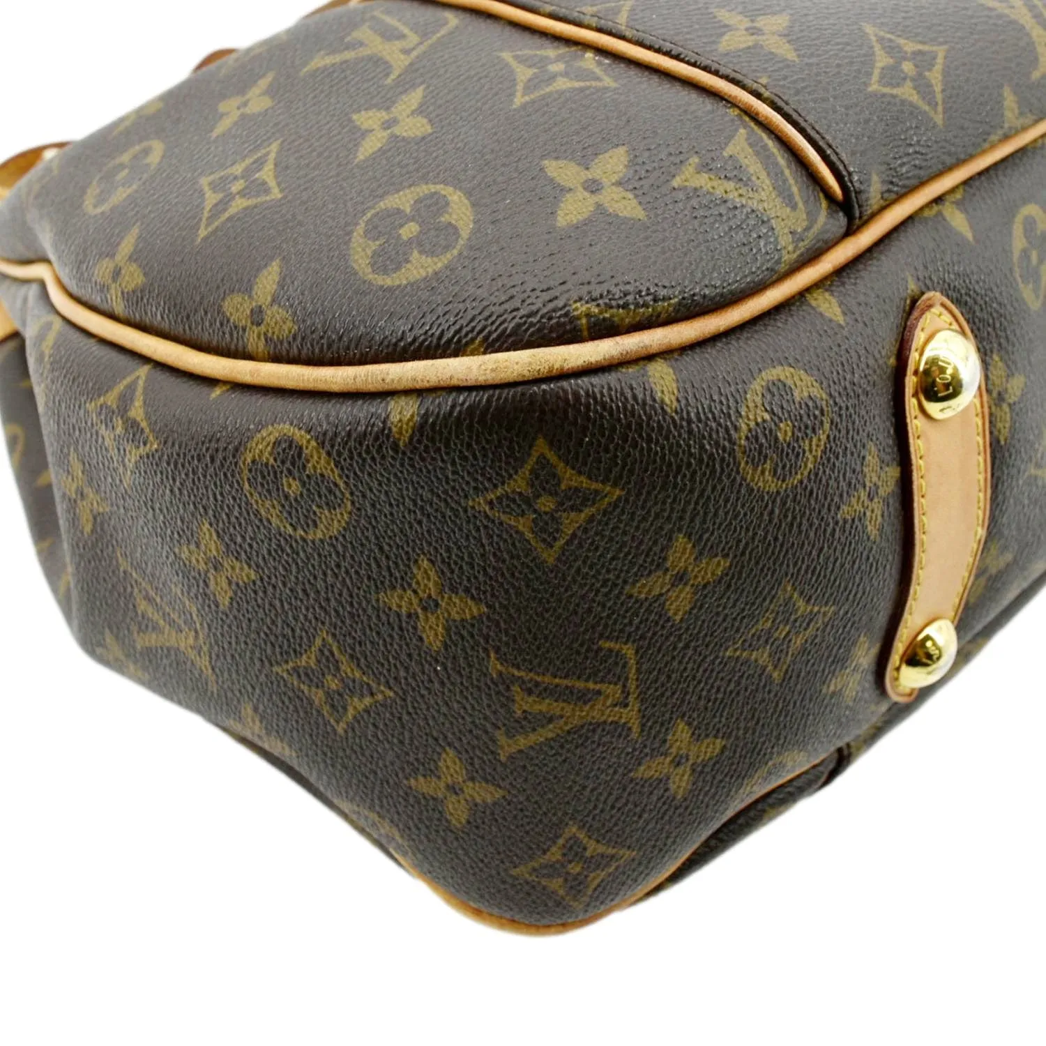 LOUIS VUITTON Galliera PM Monogram Canvas Hobo Shoulder Bag Brown
